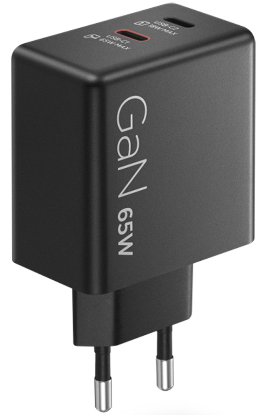 Блок живлення Lenovo Dual USB-C 65W GaN Charger (40AW065BEU) фото