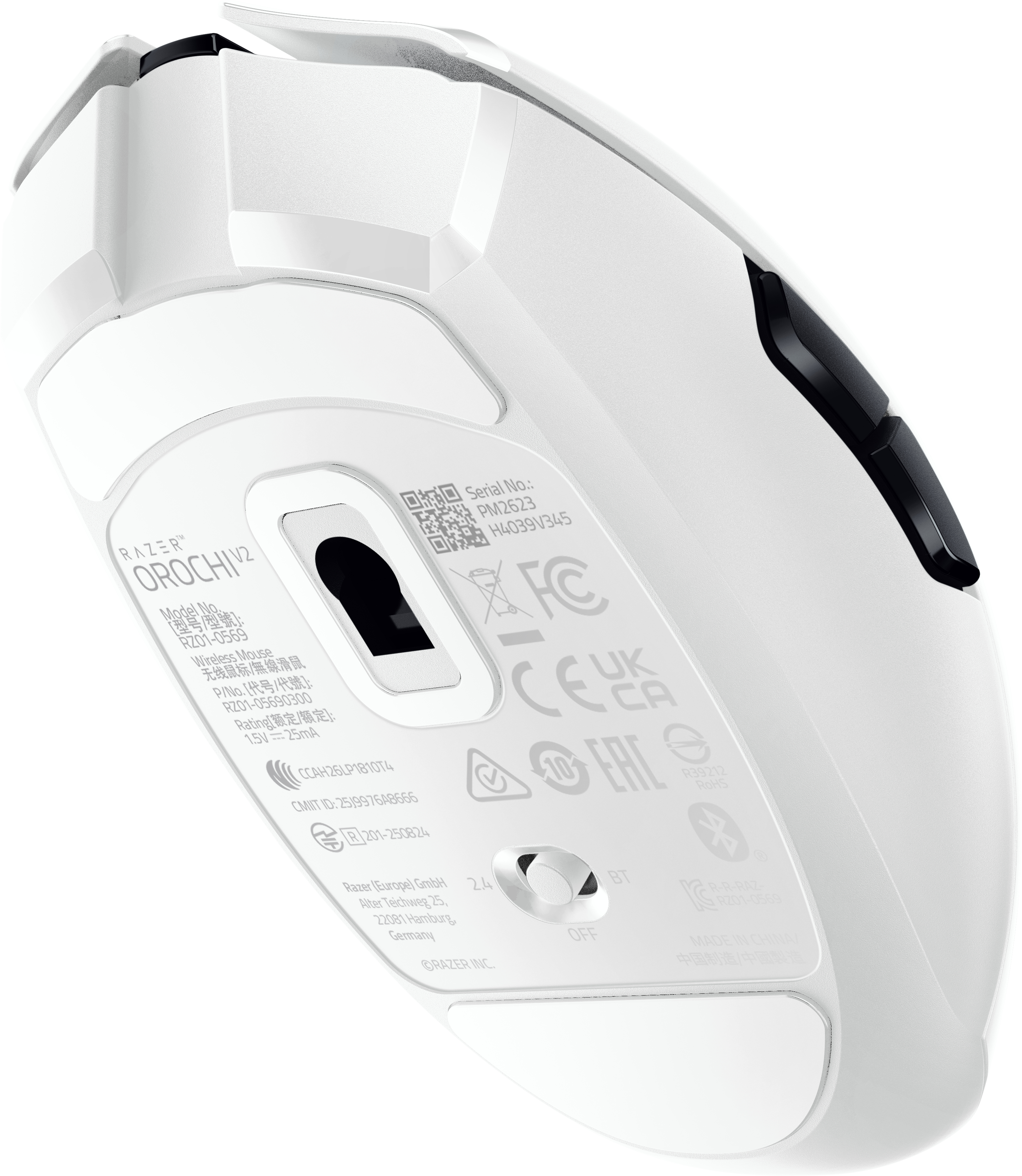 Игровая мышь Razer Orochi V2 Wireless White (RZ01-05690200-R3M1) фото4