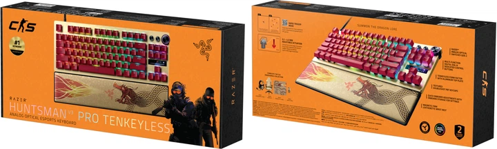Ігрова клавіатура Razer Huntsman V3 PRO TKL, Counter-Strike 2 Ed. (RZ03-04982100-R3M1) фото