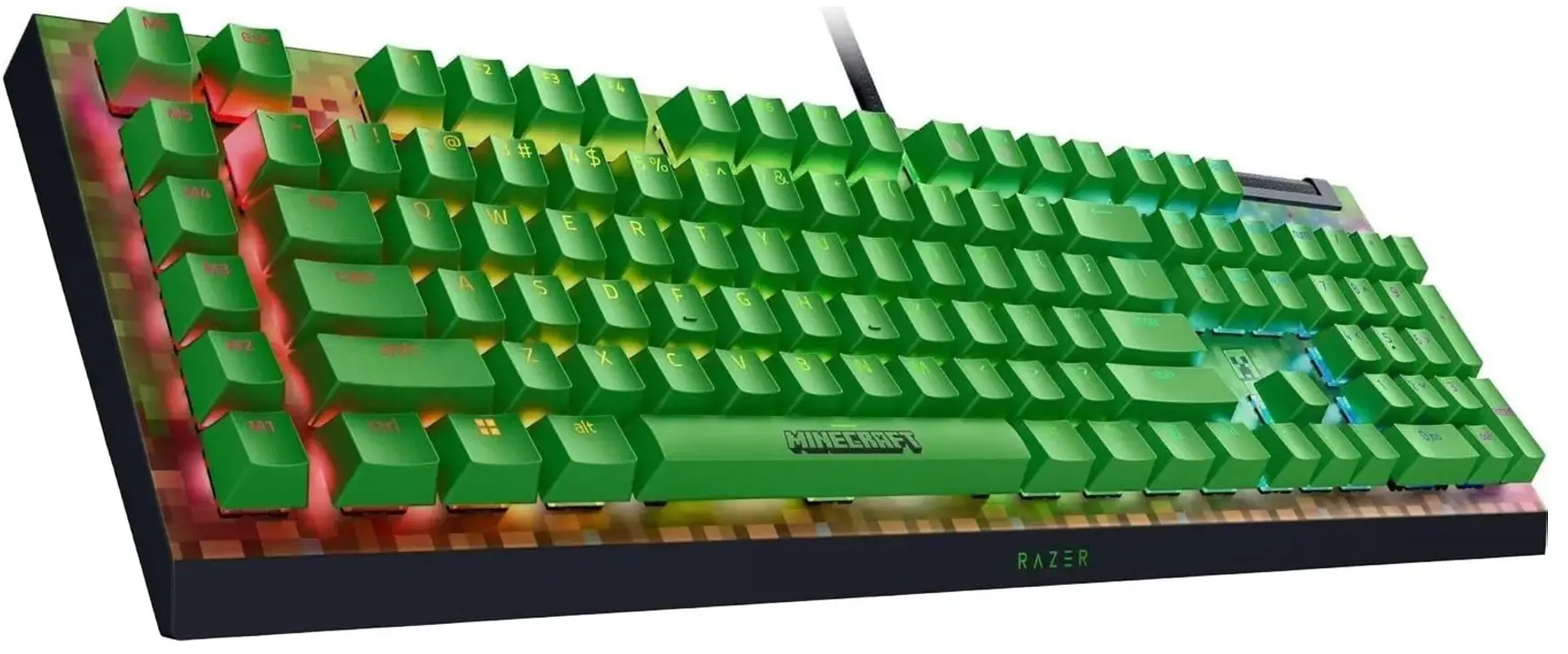 Игровая клавиатура Razer BlackWidow V4 X Minecraft Edition (RZ03-04704100-R3M1) фото