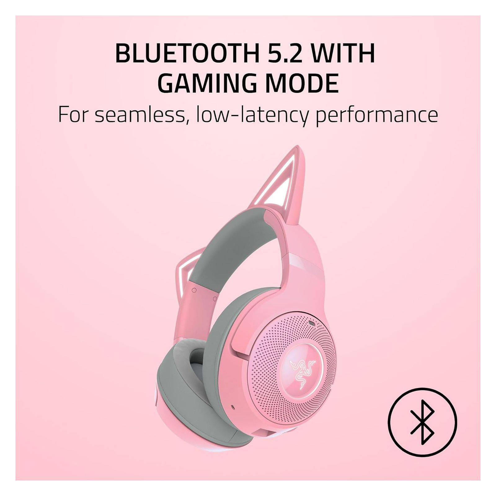 Игровая гарнитура Razer Kraken Kitty V2 BT Quartz (RZ04-04860100-R3M1) фото7