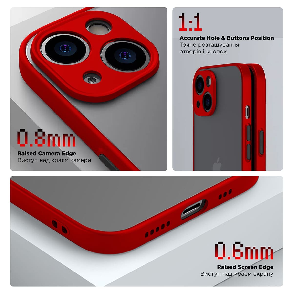 Чехол ArmorStandart Frosted Matte для Xiaomi Redmi Note 12s 4G Red (ARM68557) фото