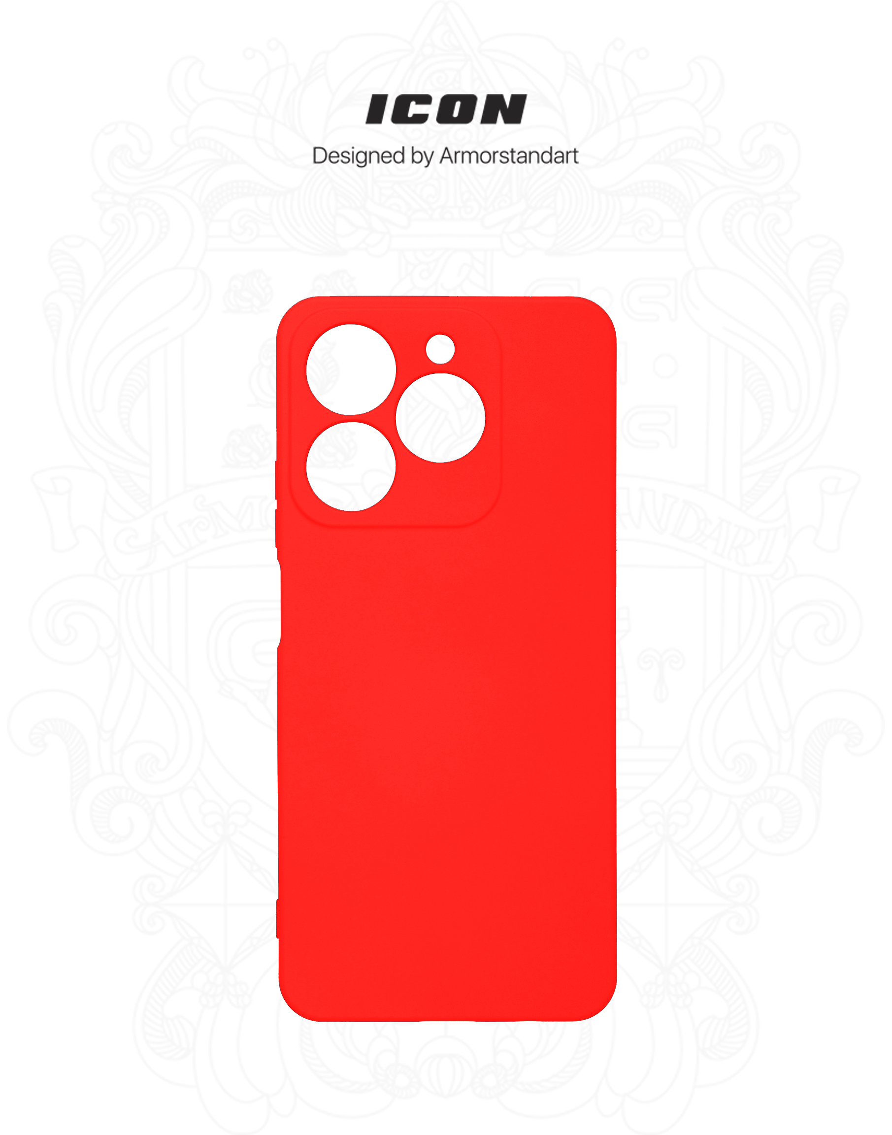 Чехол ArmorStandart ICON для Realme C63 4G Camera cover Red (ARM78461) фото3