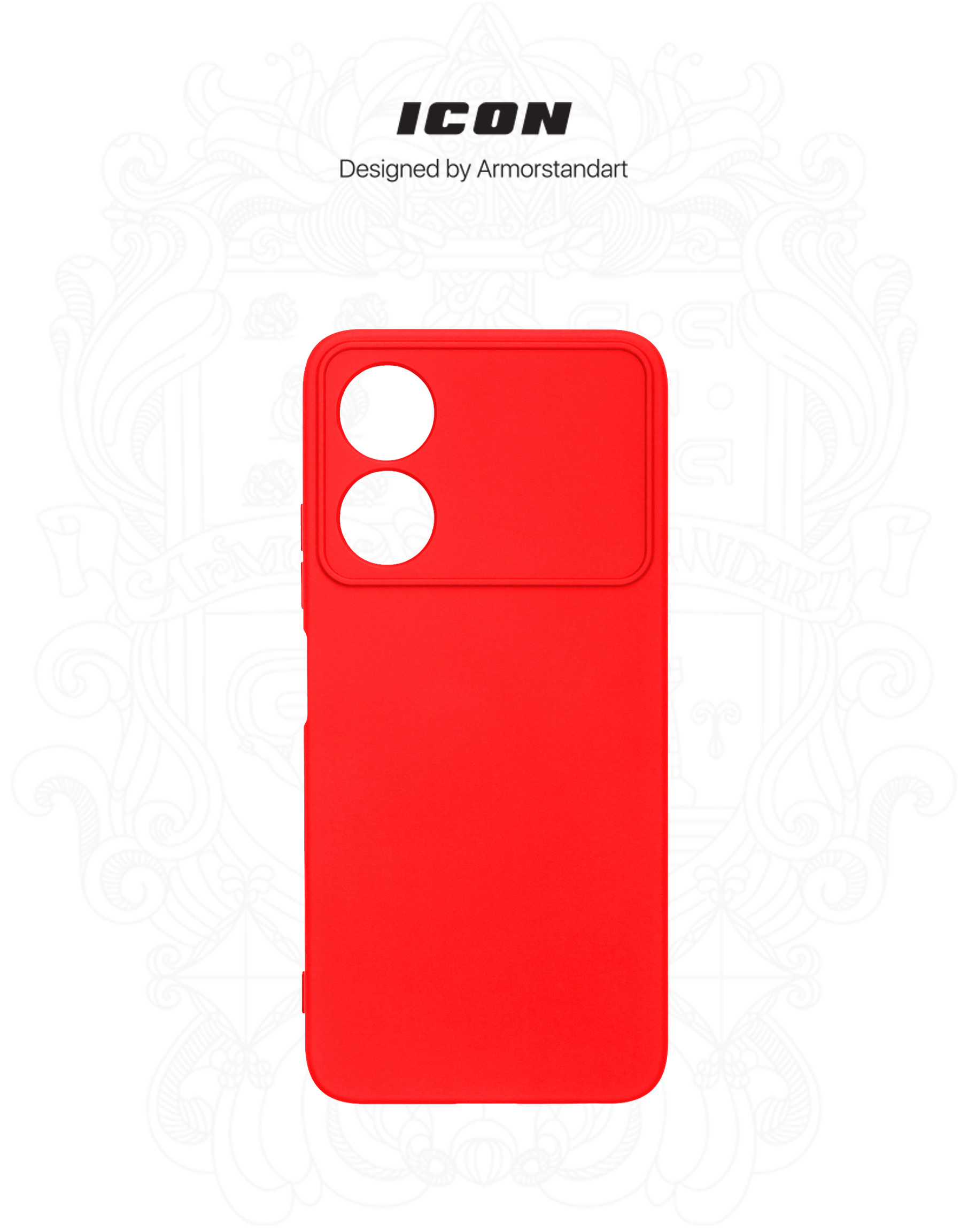 Чехол ArmorStandart ICON для ZTE Blade A34 Camera cover Red (ARM78958) фото