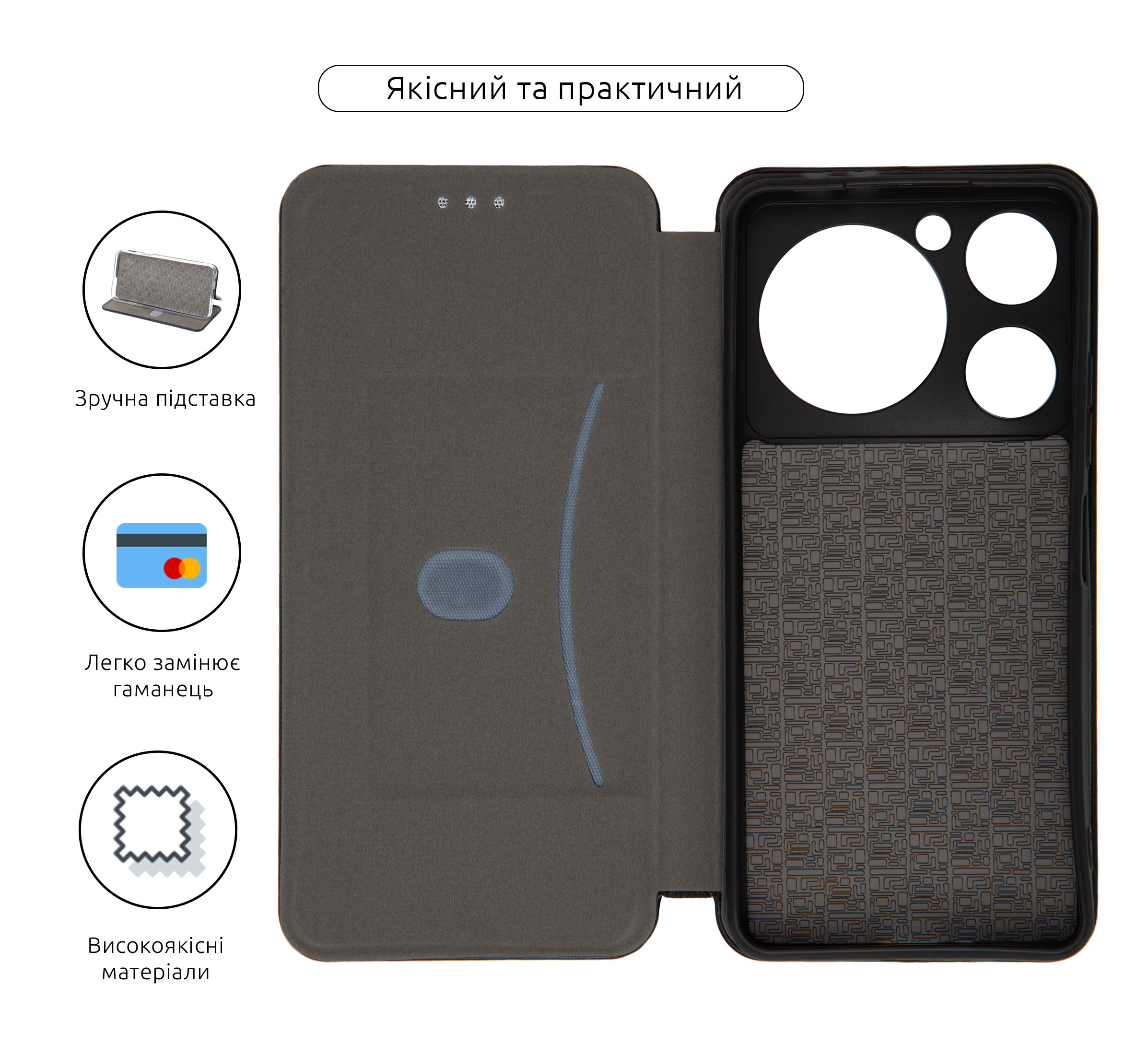 Чехол-книжка ArmorStandart G-Case для ZTE Nubia Music Black (ARM78997) фото