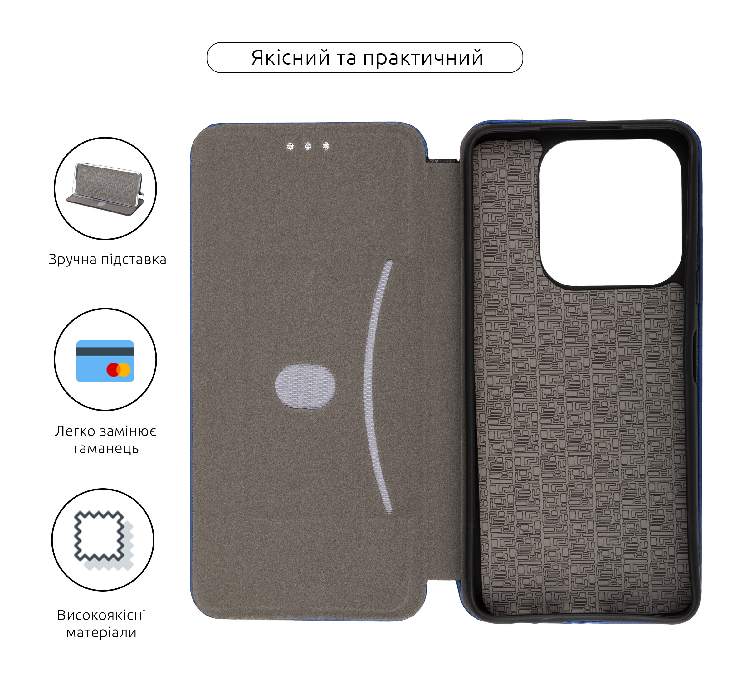 Чехол-книжка ArmorStandart G-Case для ZTE Nubia V60 Design Blue (ARM79000) фото
