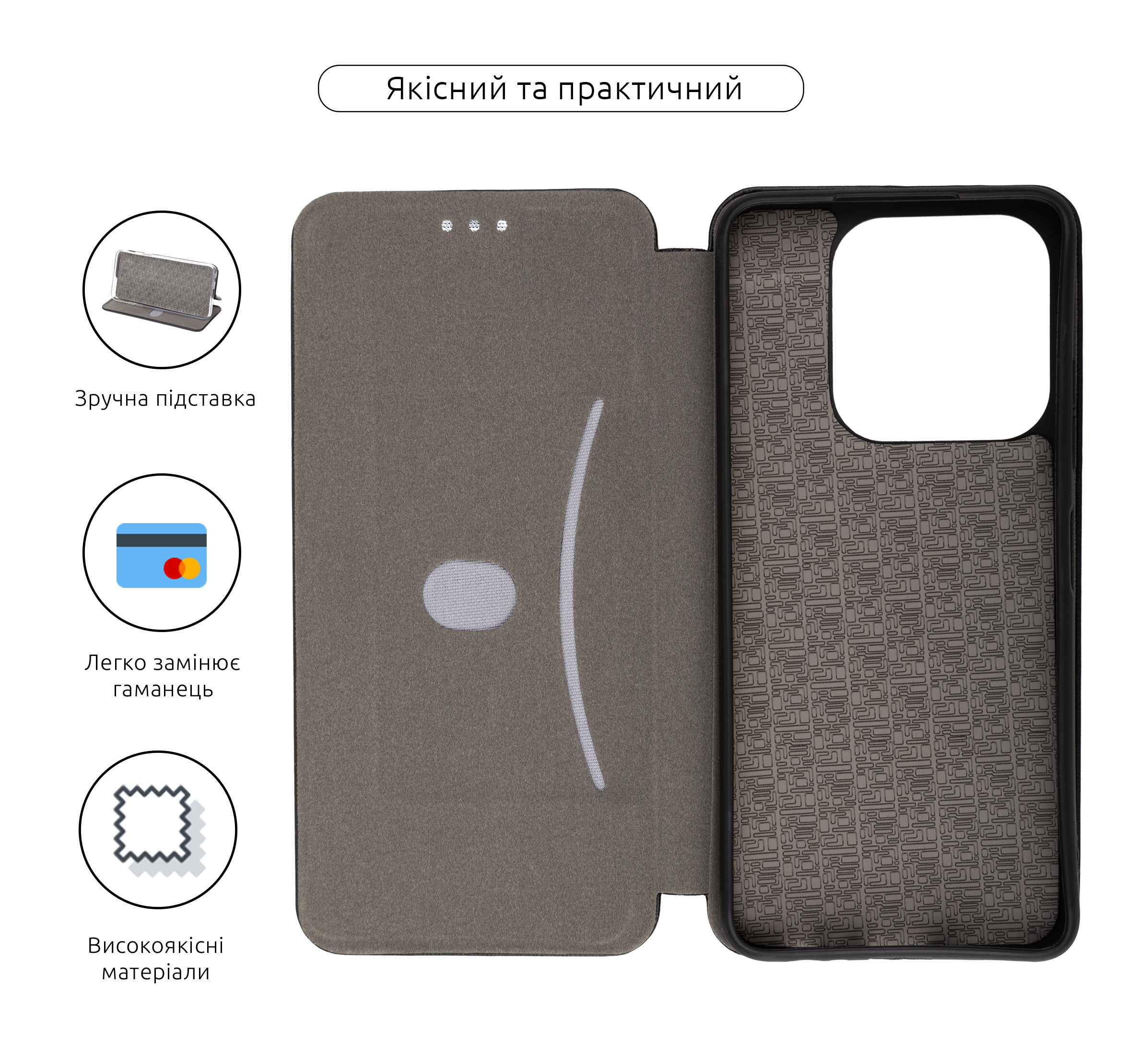 Чехол-книжка ArmorStandart G-Case для ZTE Nubia V60 Design Black (ARM79001) фото