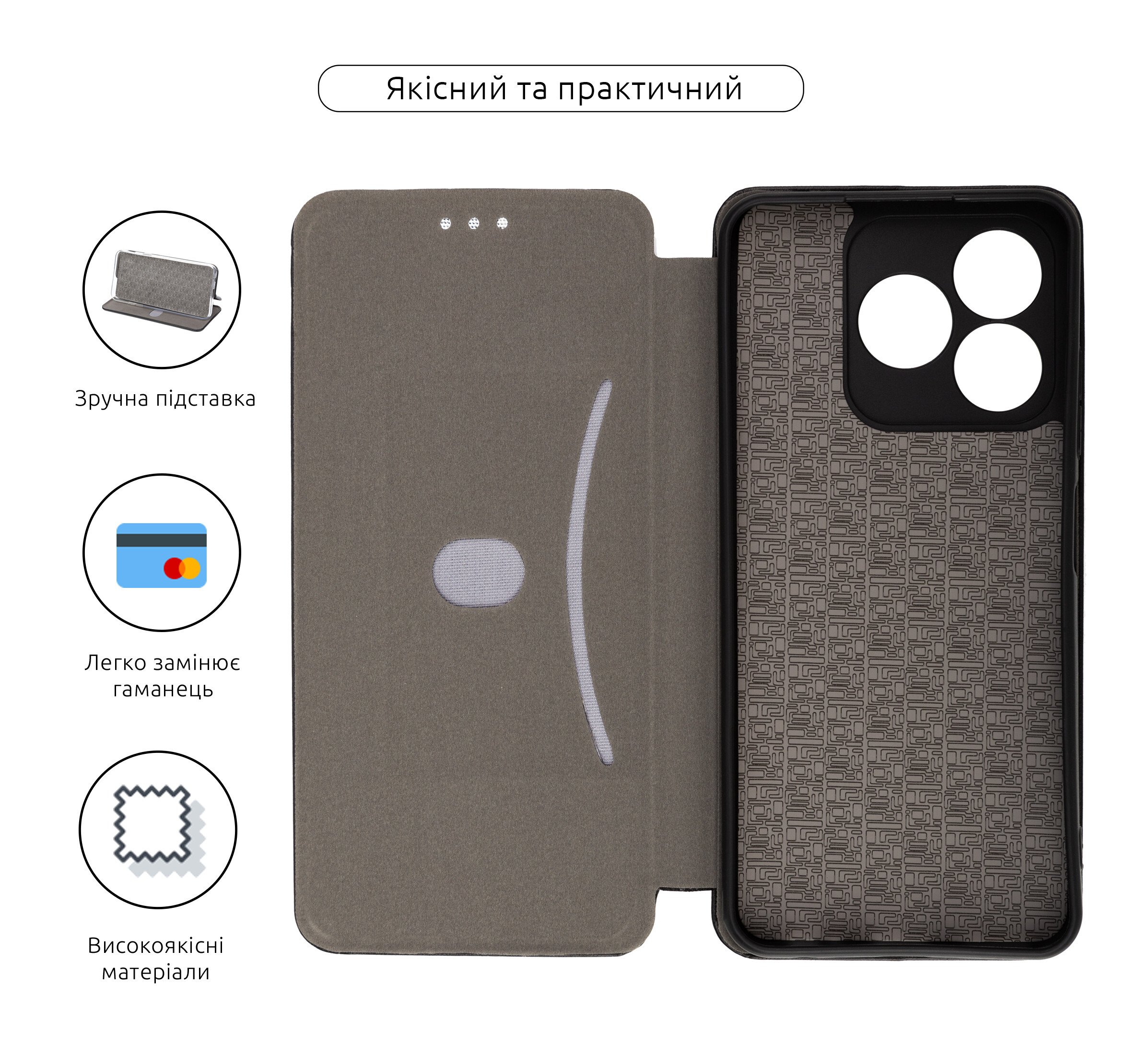 Чехол-книжка ArmorStandart G-Case для ZTE Nubia V60 Black (ARM79003) фото
