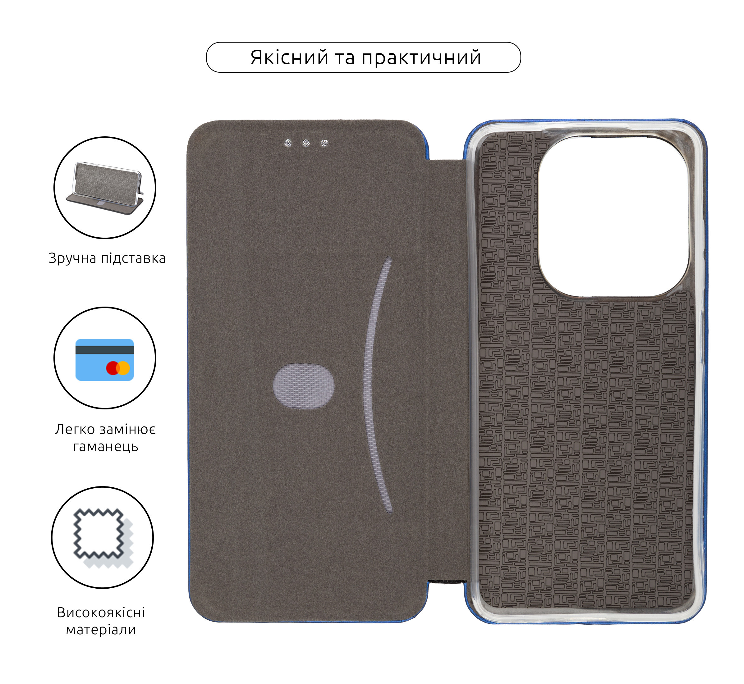 Чехол-книжка ArmorStandart G-Case для Infinix Smart 8 Blue (ARM79053) фото