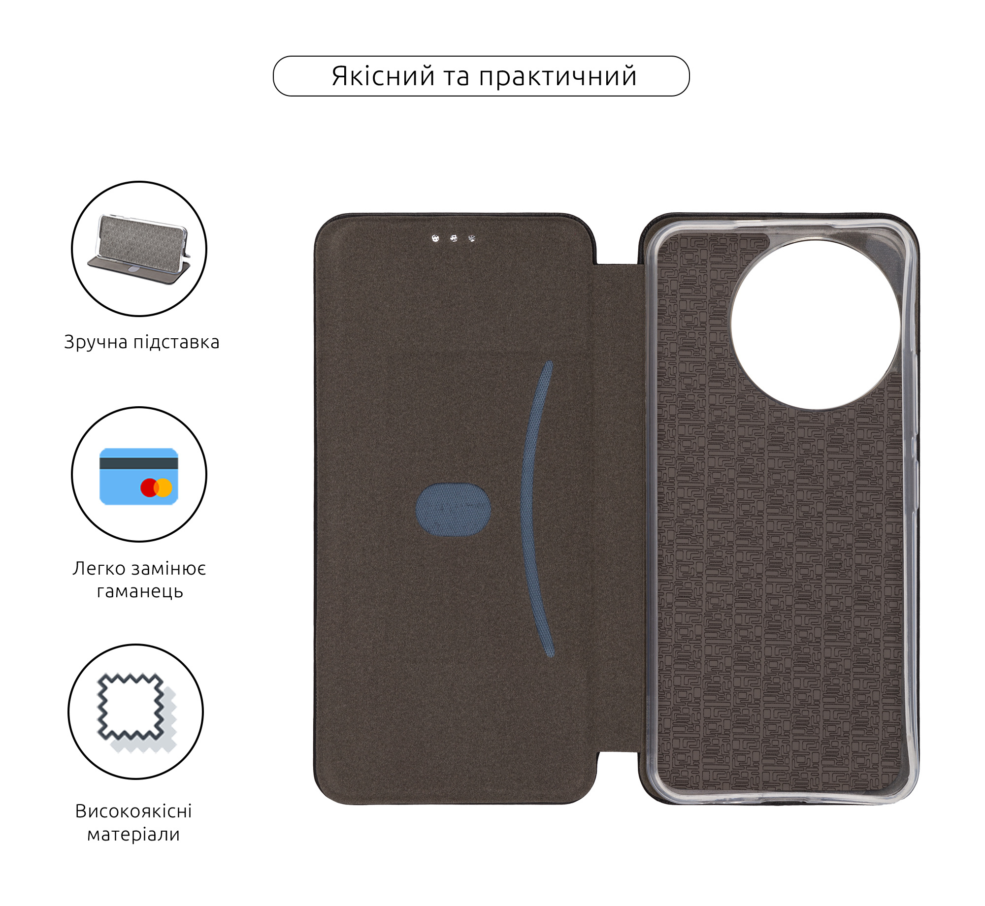 Чехол-книжка ArmorStandart G-Case для Tecno Spark 30 Pro 4G (KL7) Black (ARM83312) фото