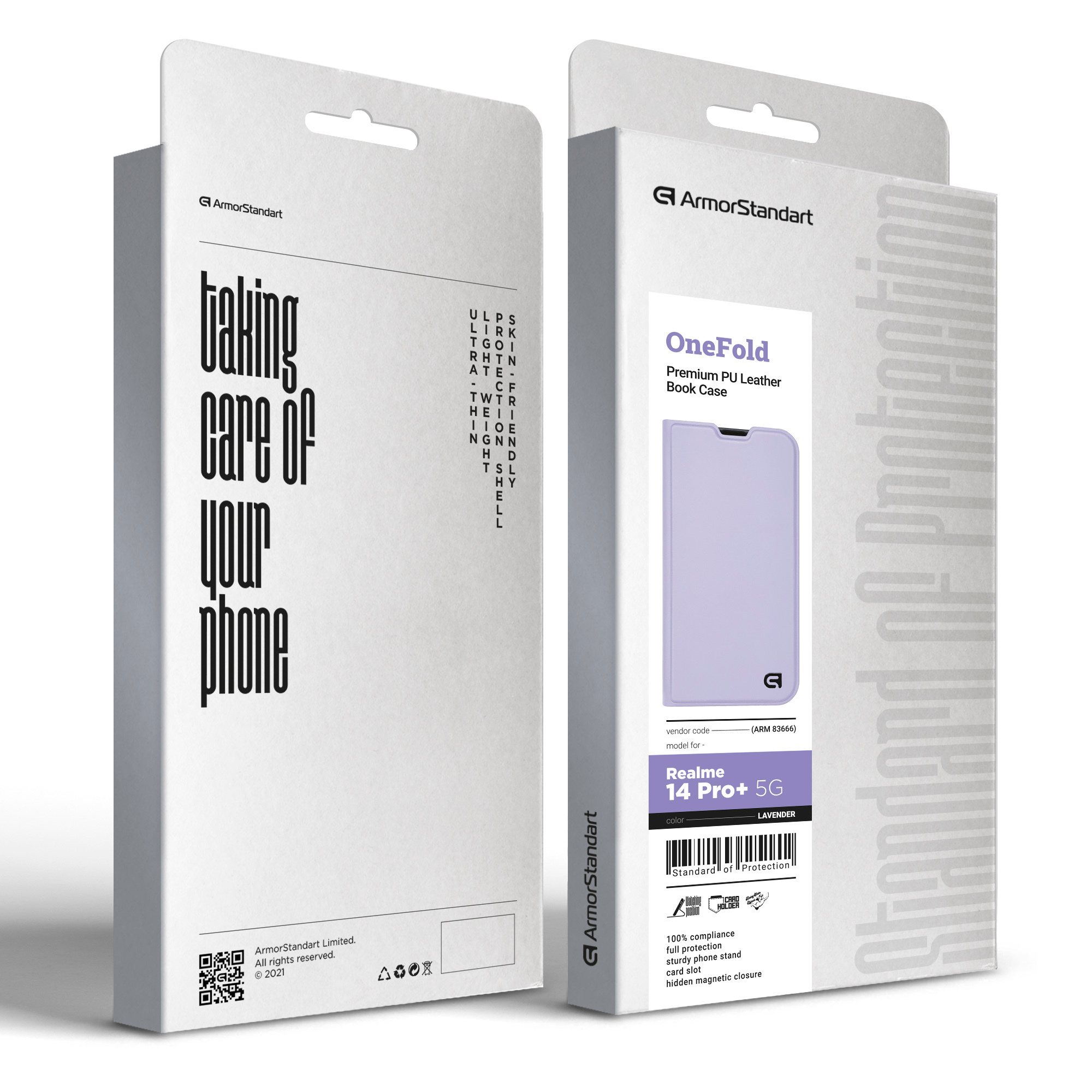 Чехол-книжка ArmorStandart OneFold Case для Realme 14 Pro+ 5G Lavender (ARM83666) фото6