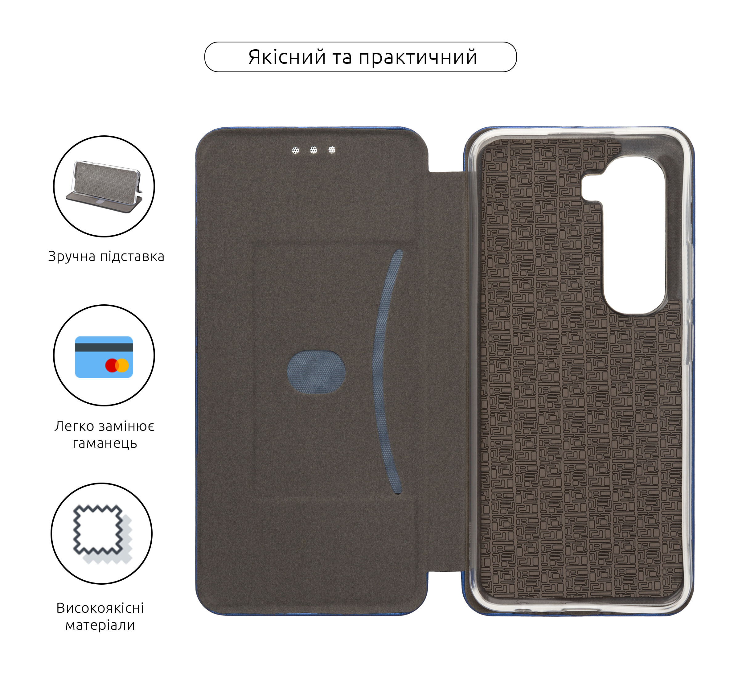 Чехол-книжка ArmorStandart G-Case для Infinix Hot 50 Pro Plus 4G Blue (ARM84610) фото