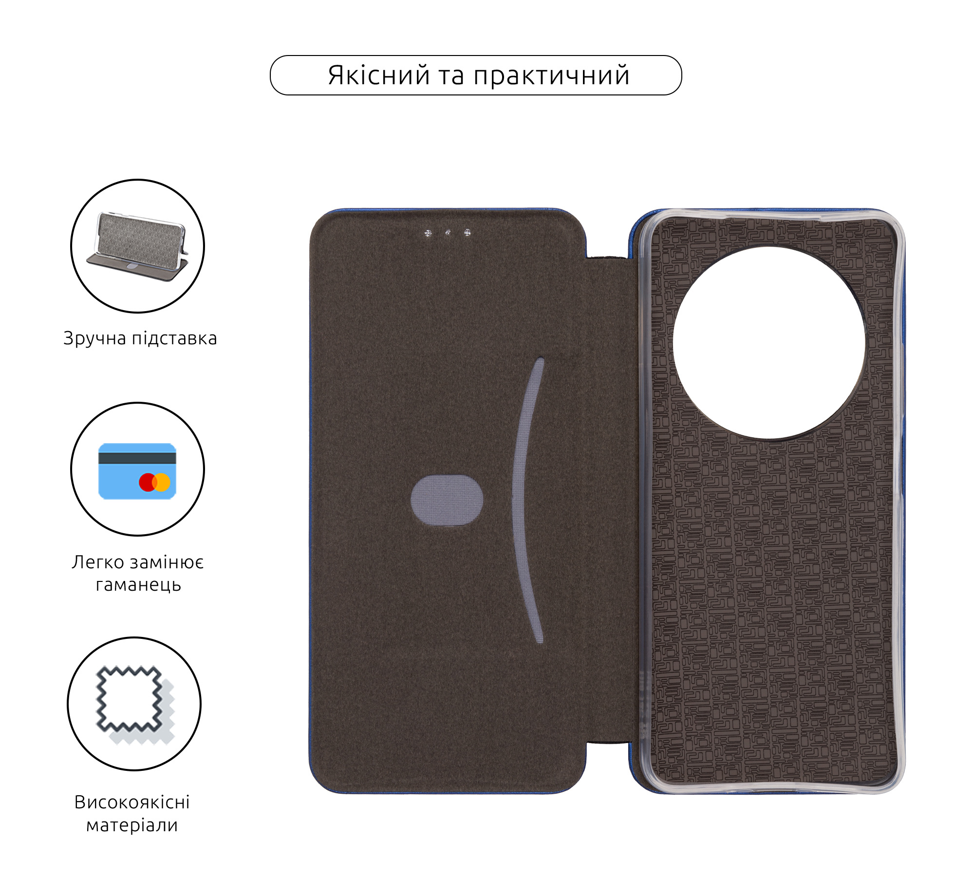 Чехол-книжка ArmorStandart G-Case для Xiaomi Poco M7 5G Blue (ARM85366) фото