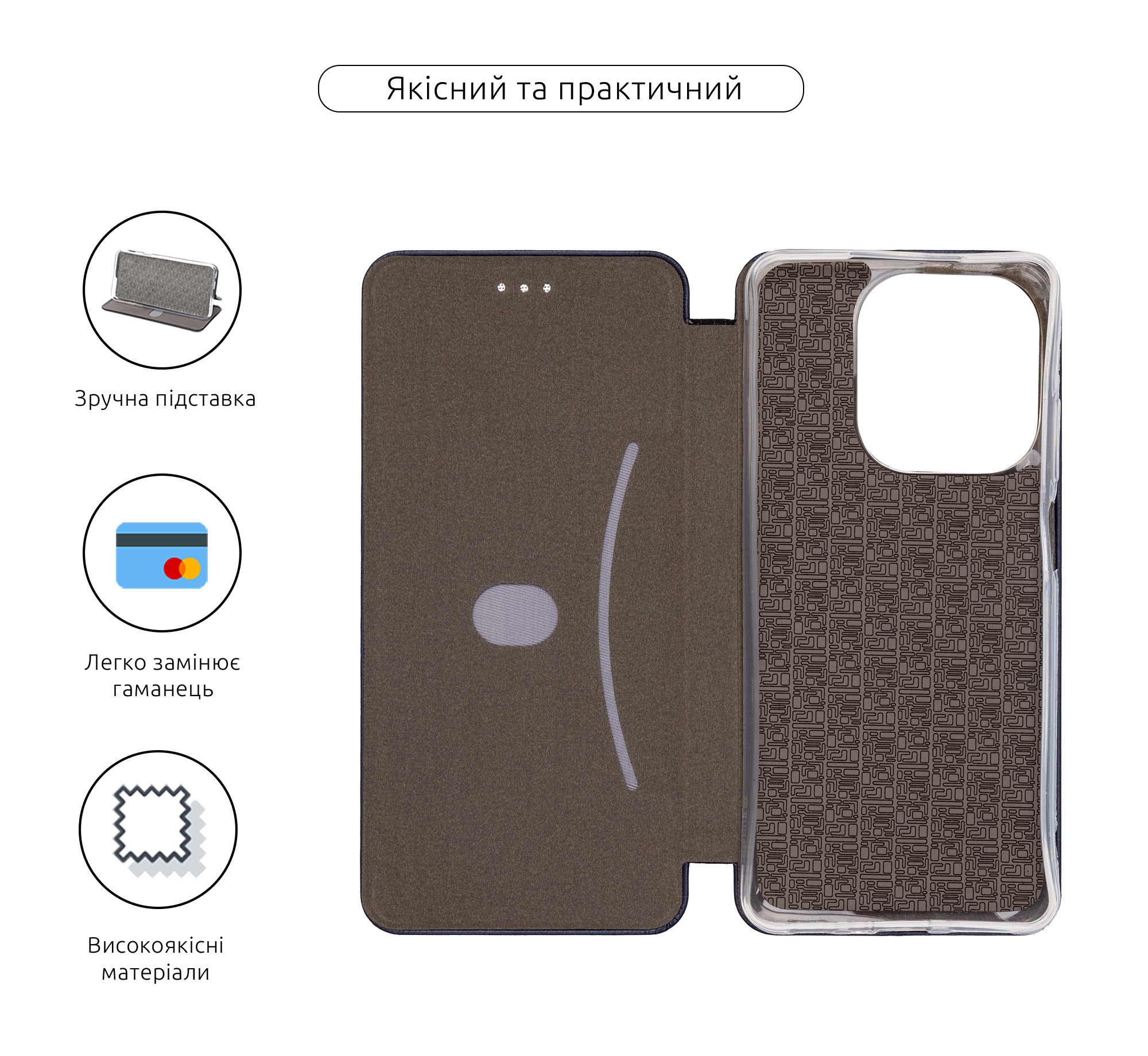 Чехол-книжка ArmorStandart G-Case для OPPO A5X 4G / A5X 5G Dark Blue (ARM85408) фото