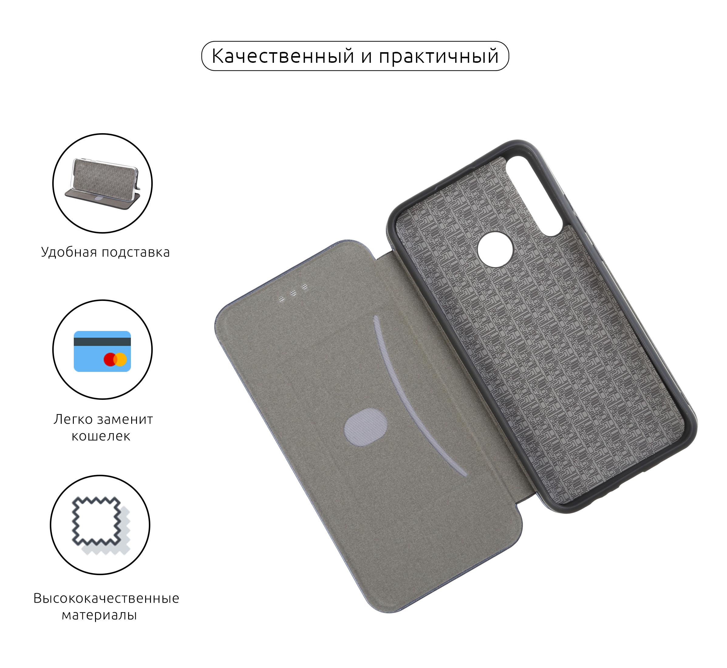 Чехол-книжка ArmorStandart G-Case для Huawei P40 Lite E/Y7p Dark Blue (ARM56385) фото