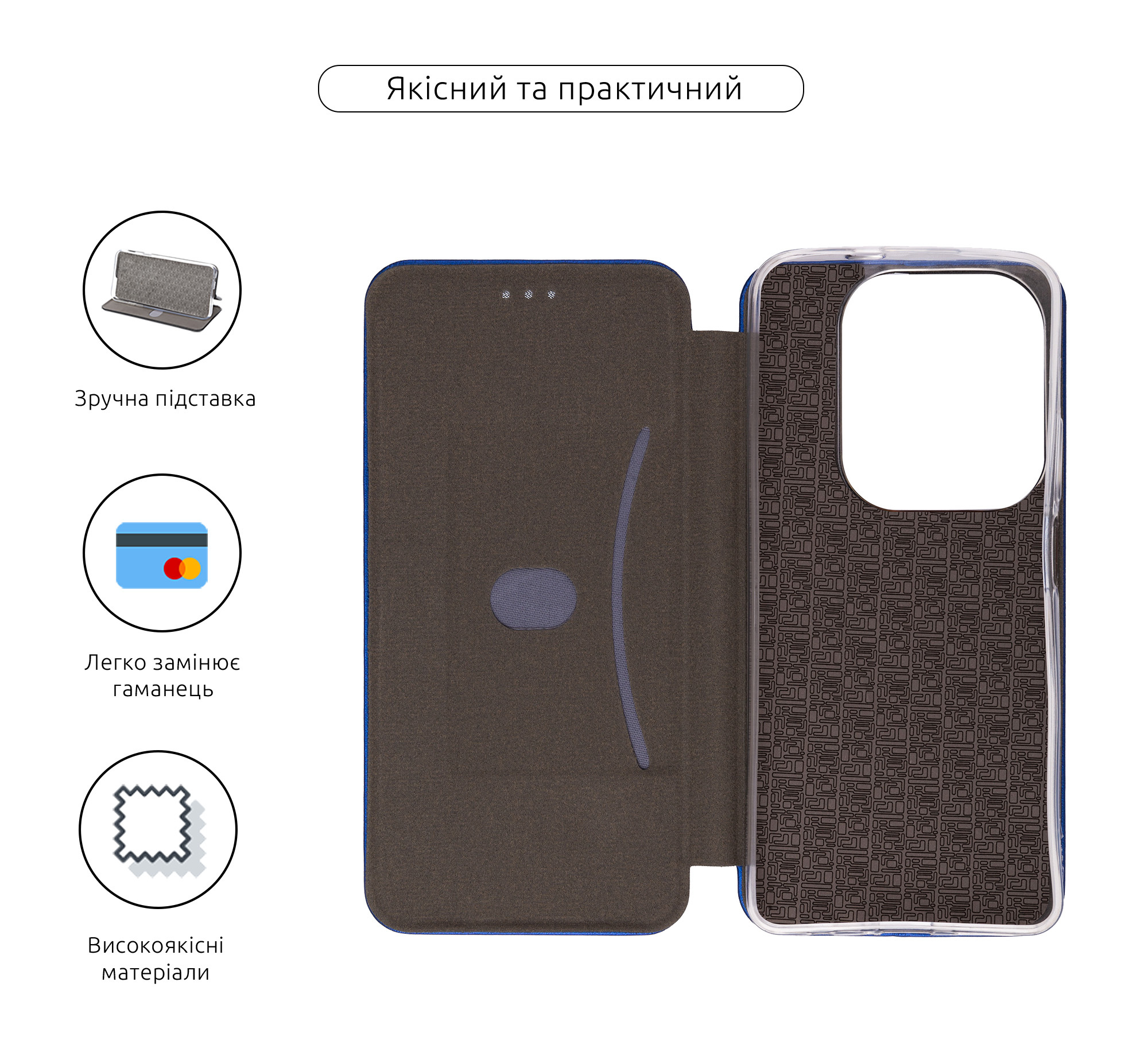 Чехол-книжка ArmorStandart G-Case для Tecno Spark 20 Pro (KJ6) Blue (ARM74399) фото3