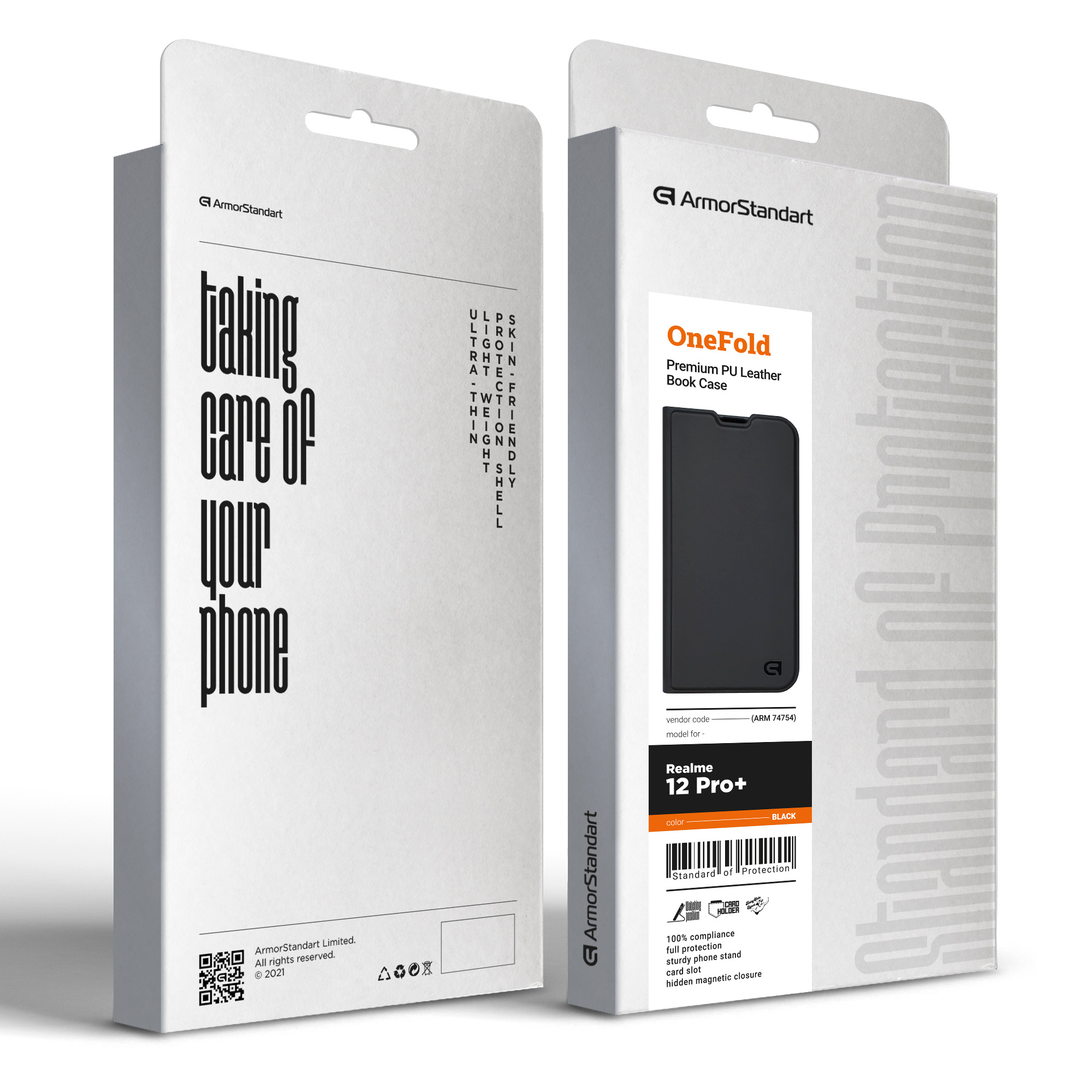 Чехол-книжка ArmorStandart OneFold Case для Realme 12 Pro+ Black (ARM74754) фото
