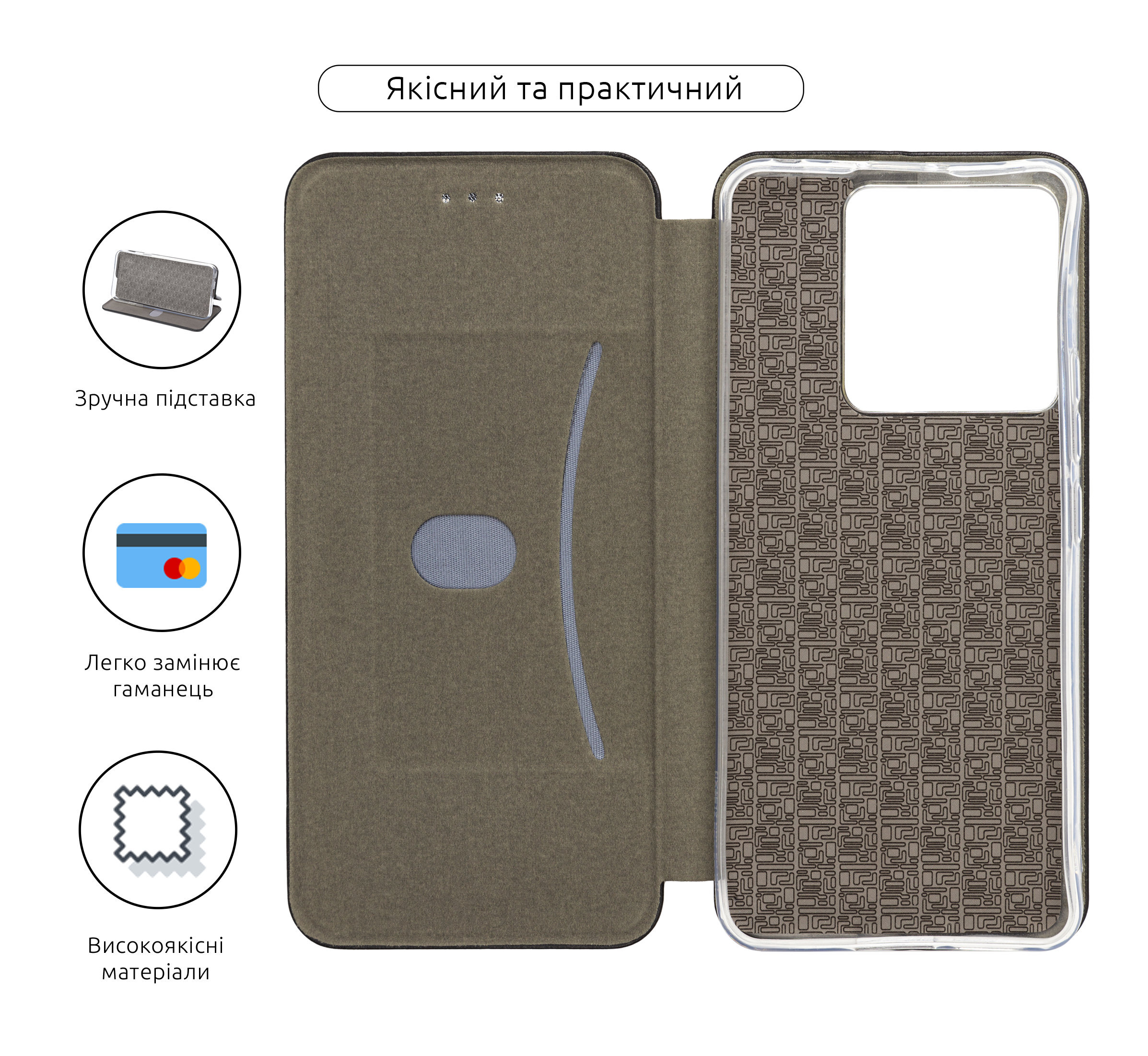Чехол-книжка ArmorStandart G-Case для Xiaomi Poco X6 5G Black (ARM74135) фото3
