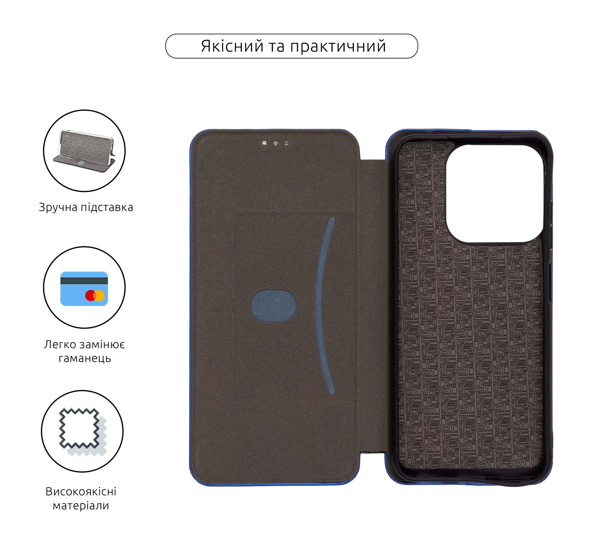 Чехол-книжка ArmorStandart G-Case для ZTE Nubia V70 4G Blue (ARM82964) фото