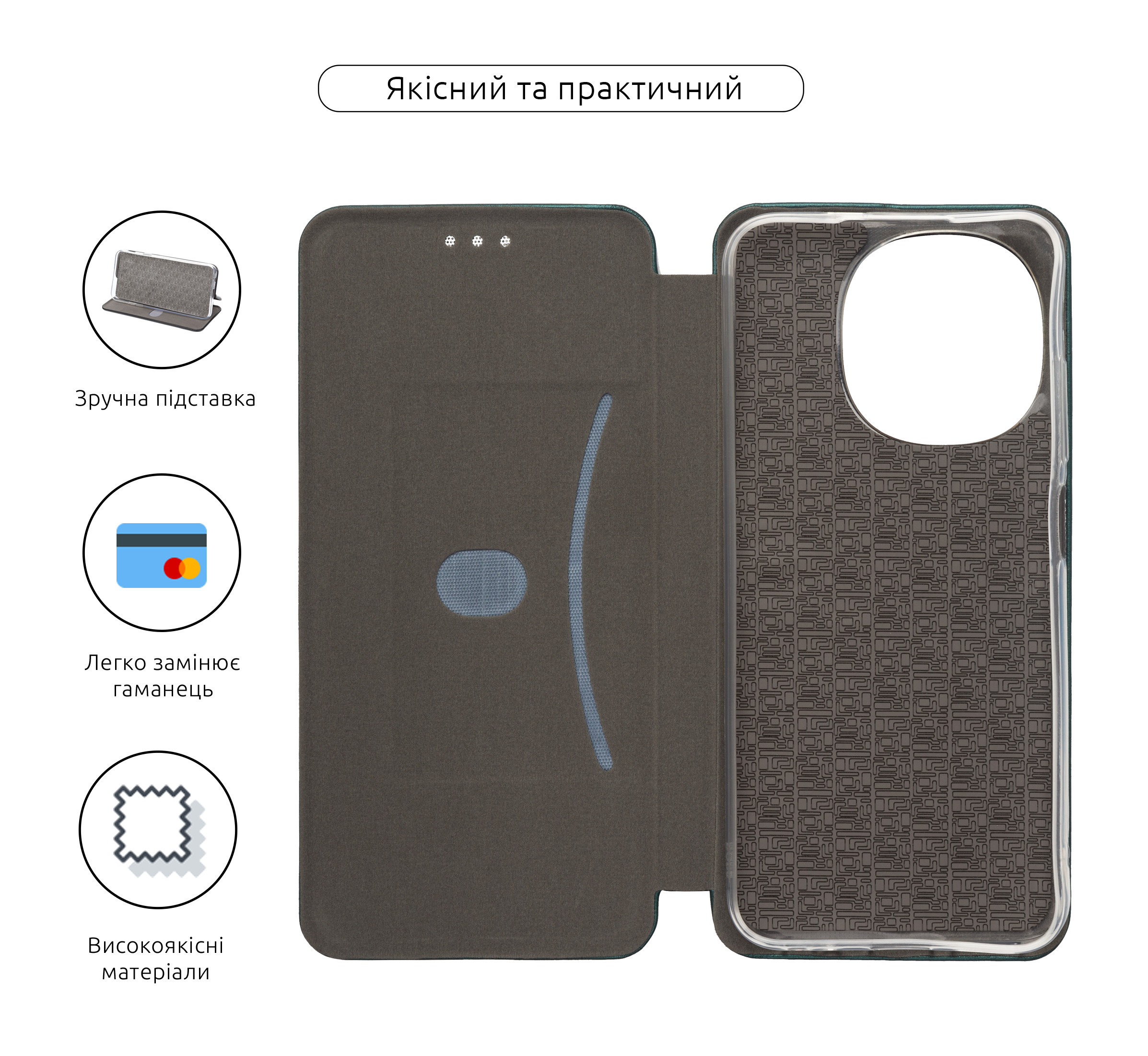 Чехол-книжка ArmorStandart G-Case для Tecno Spark Go 1 (KL4) Green (ARM81225) фото