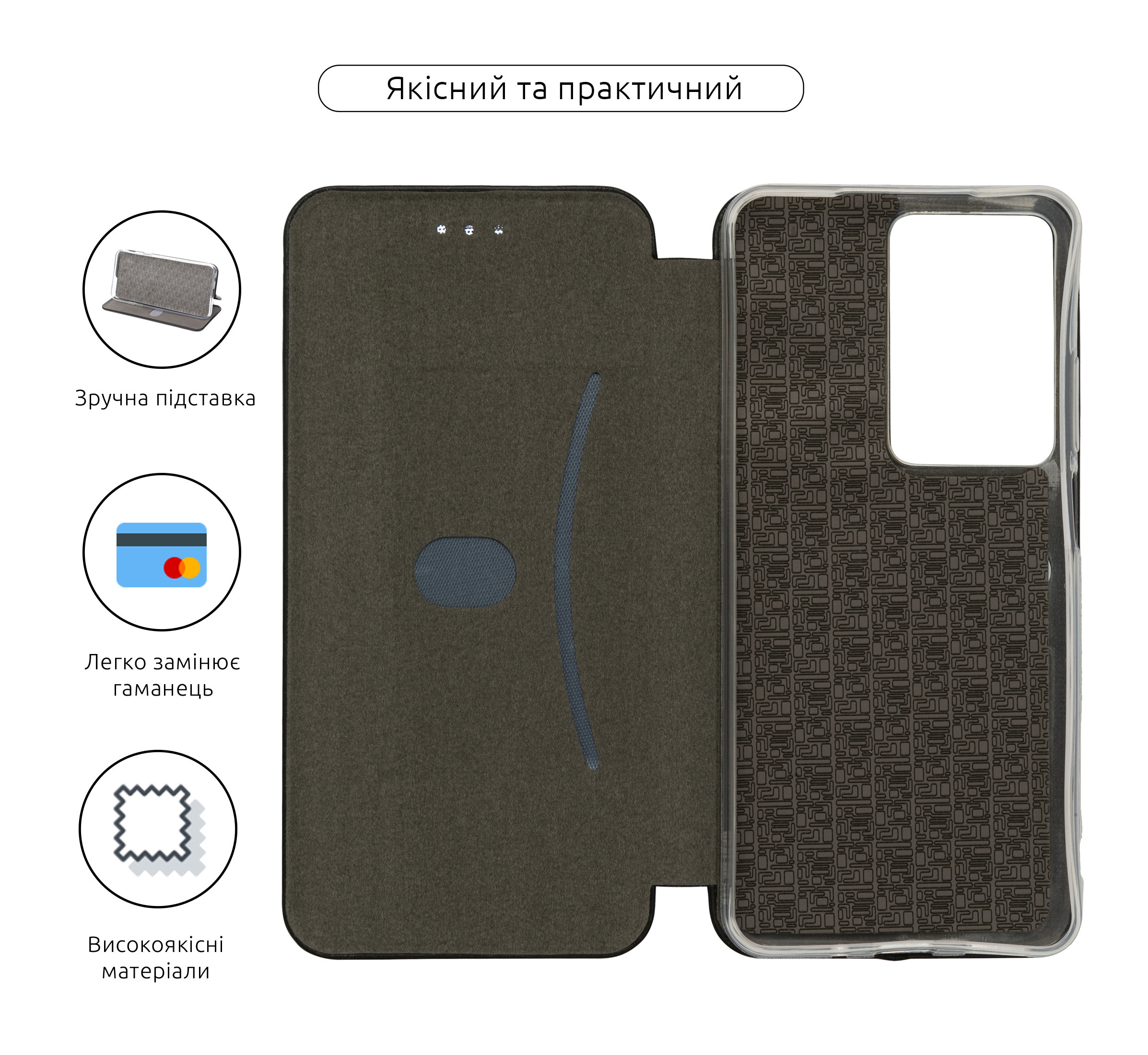 Чехол-книжка ArmorStandart G-Case для Realme C75 4G Black (ARM82893) фото3