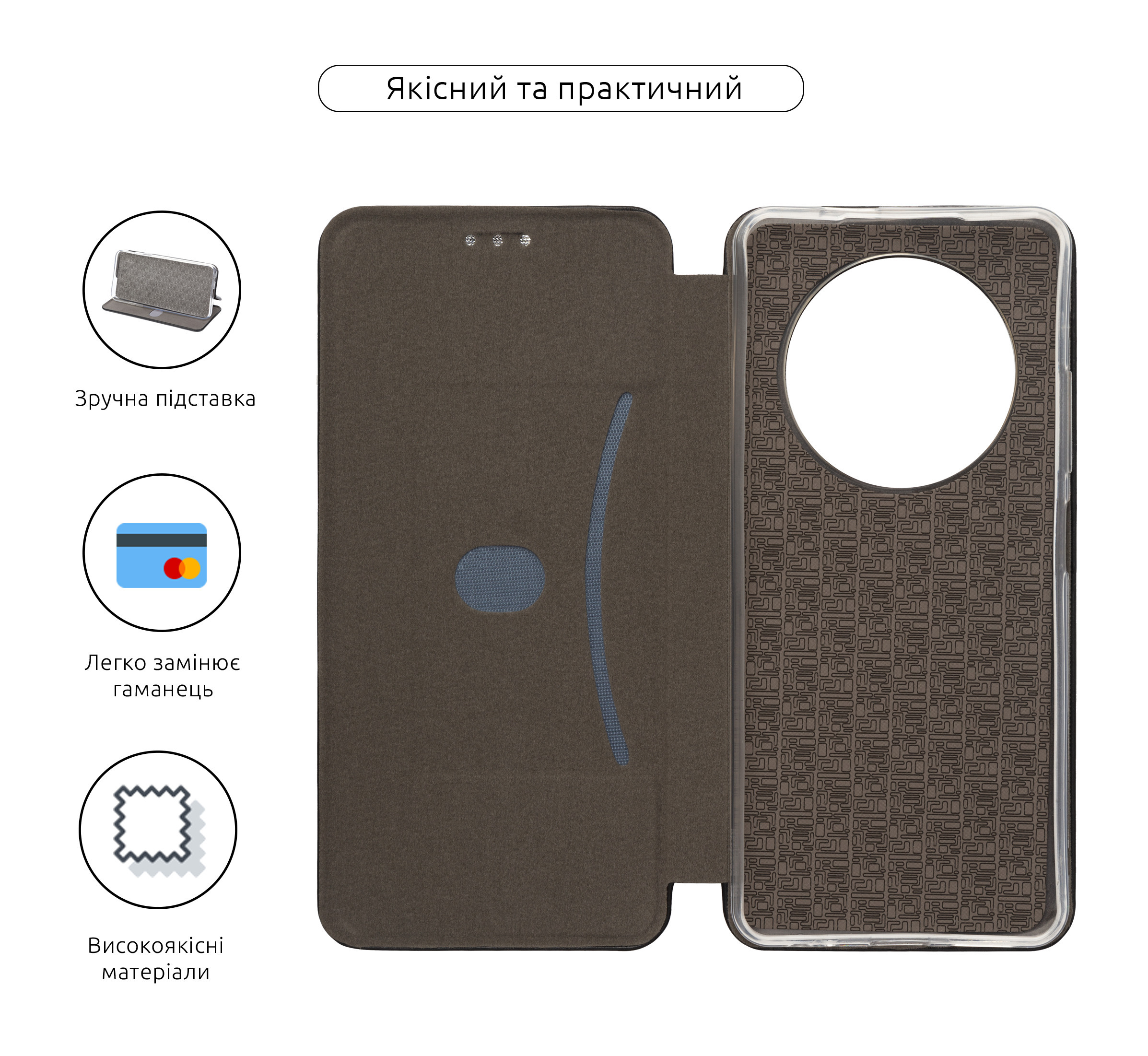 Чехол-книжка ArmorStandart G-Case для Tecno Spark 30 4G (KL6) Black (ARM81364) фото3