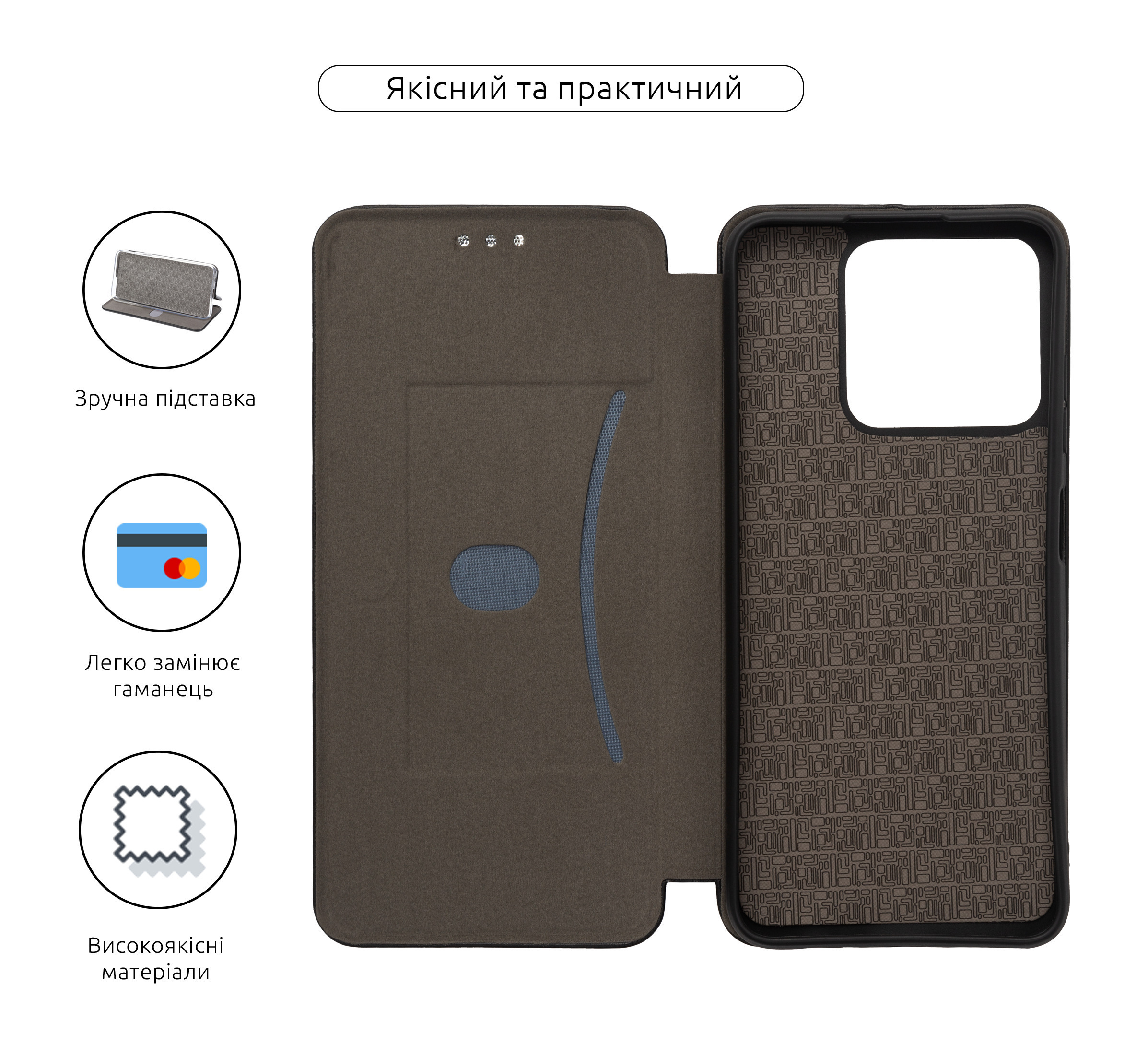 Чехол-книжка ArmorStandart G-Case для ZTE Blade A35 4G / A55 4G Black (ARM81523) фото