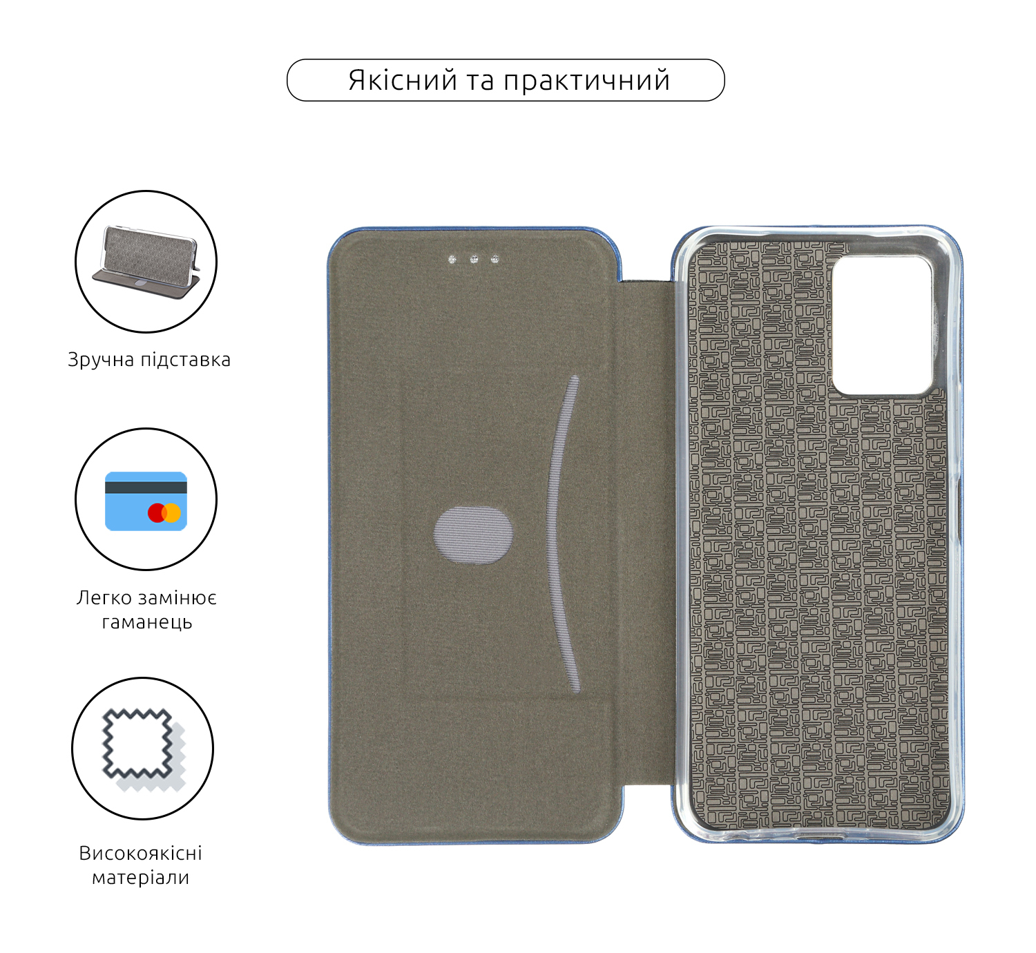 Чехол-книжка ArmorStandart G-Case для Vivo Y21 / Y33s Blue (ARM60788) фото