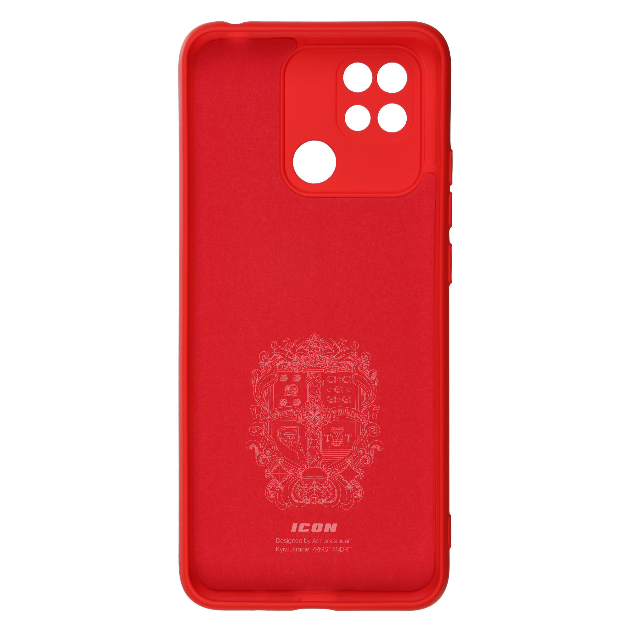 Чехол ArmorStandart ICON для Xiaomi Redmi 10C Camera cover Red (ARM61312) фото2