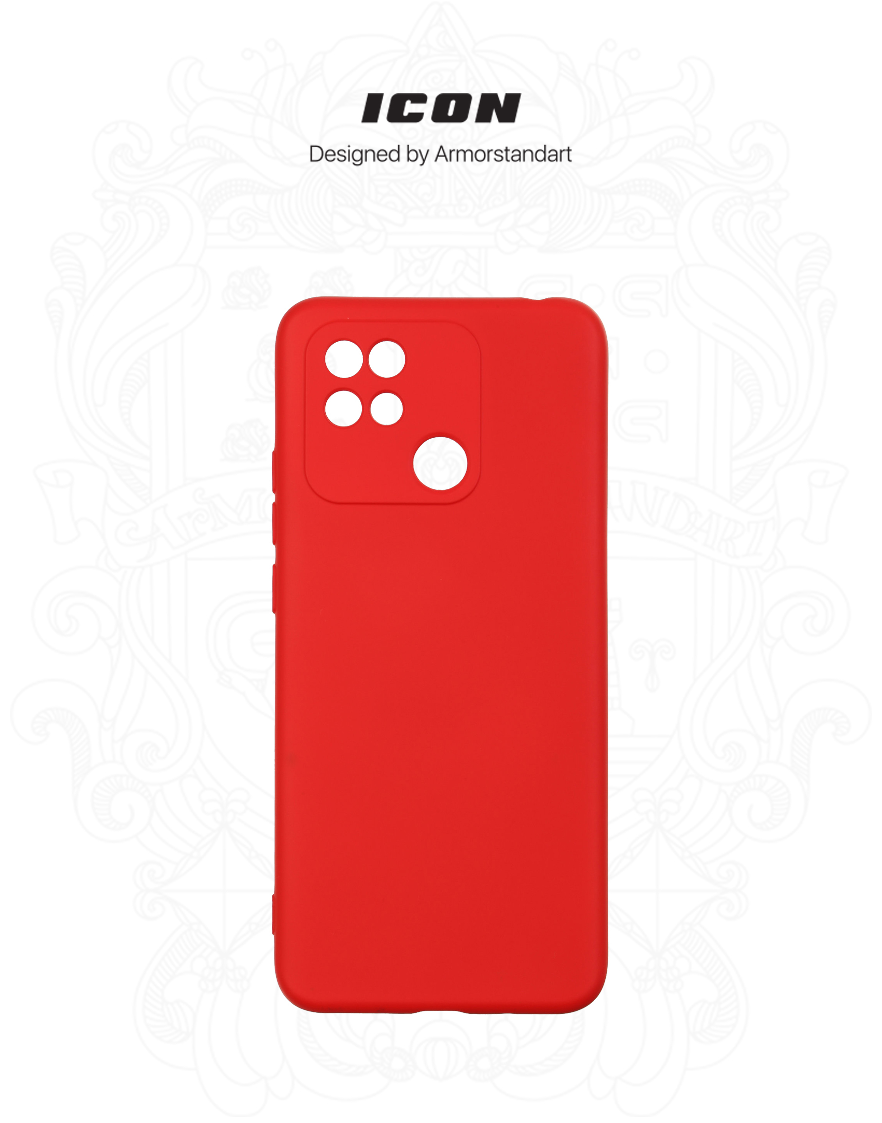 Чехол ArmorStandart ICON для Xiaomi Redmi 10C Camera cover Red (ARM61312) фото3