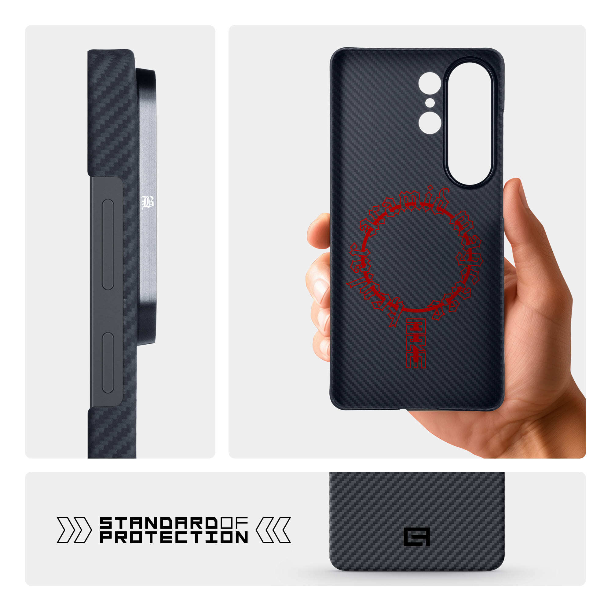 Чехол ArmorStandart BlackIcon Aramid Twill MagCase для Samsung S26 Ultra Black (ARM90147) фото