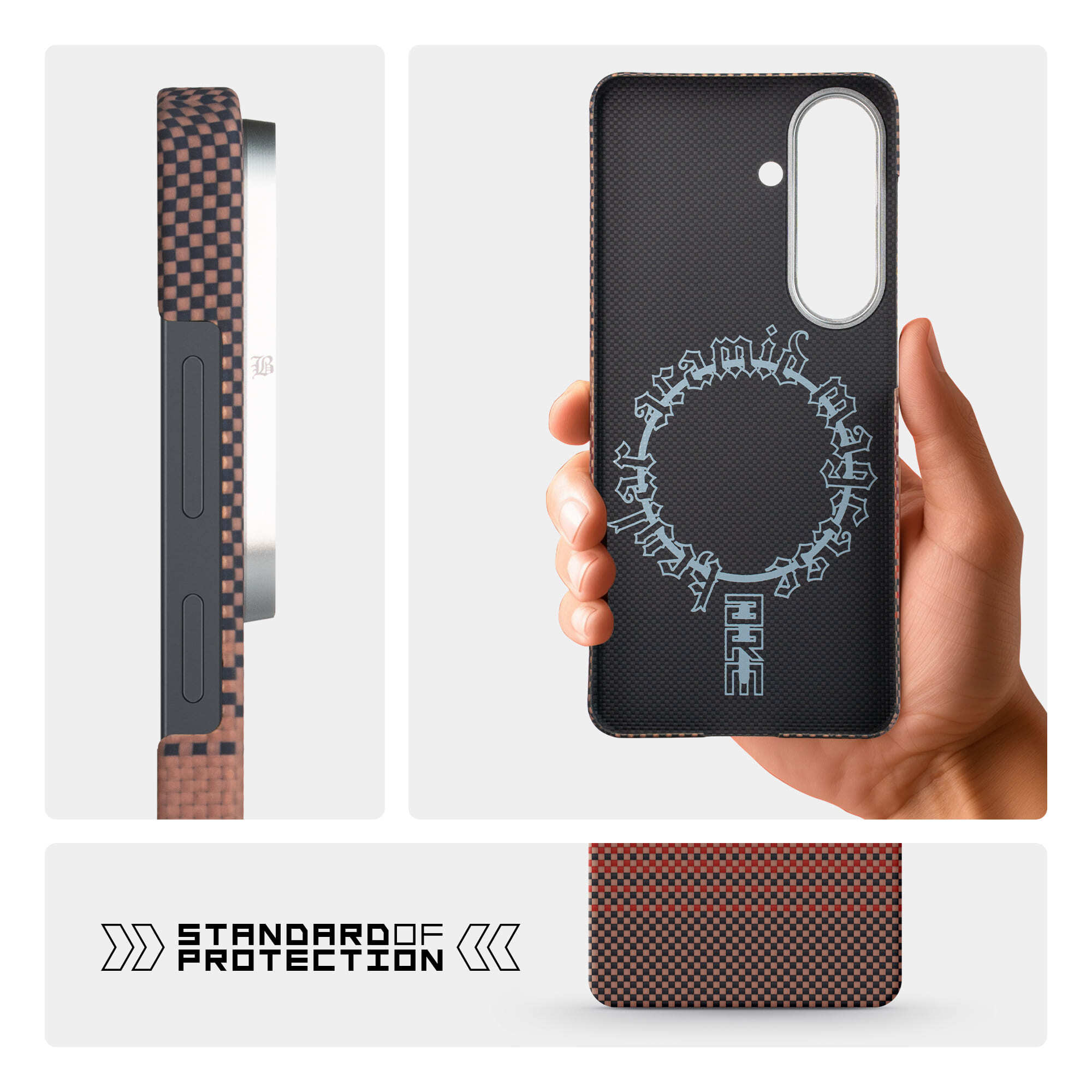 Чехол ArmorStandart BlackIcon Kevlar MagCase для Samsung S26 Sunset (ARM90156) фото