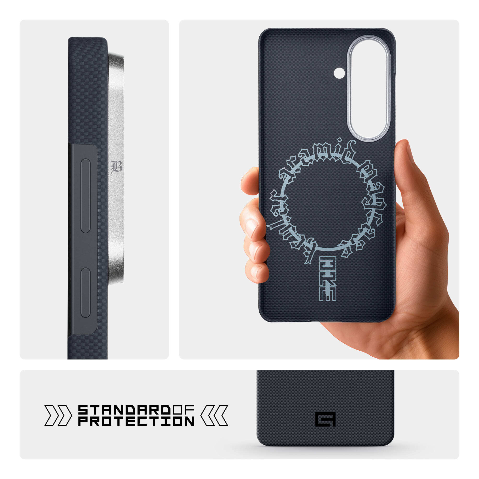 Чехол ArmorStandart BlackIcon Aramid Plain MagCase для Samsung S26 Black (ARM90164) фото7