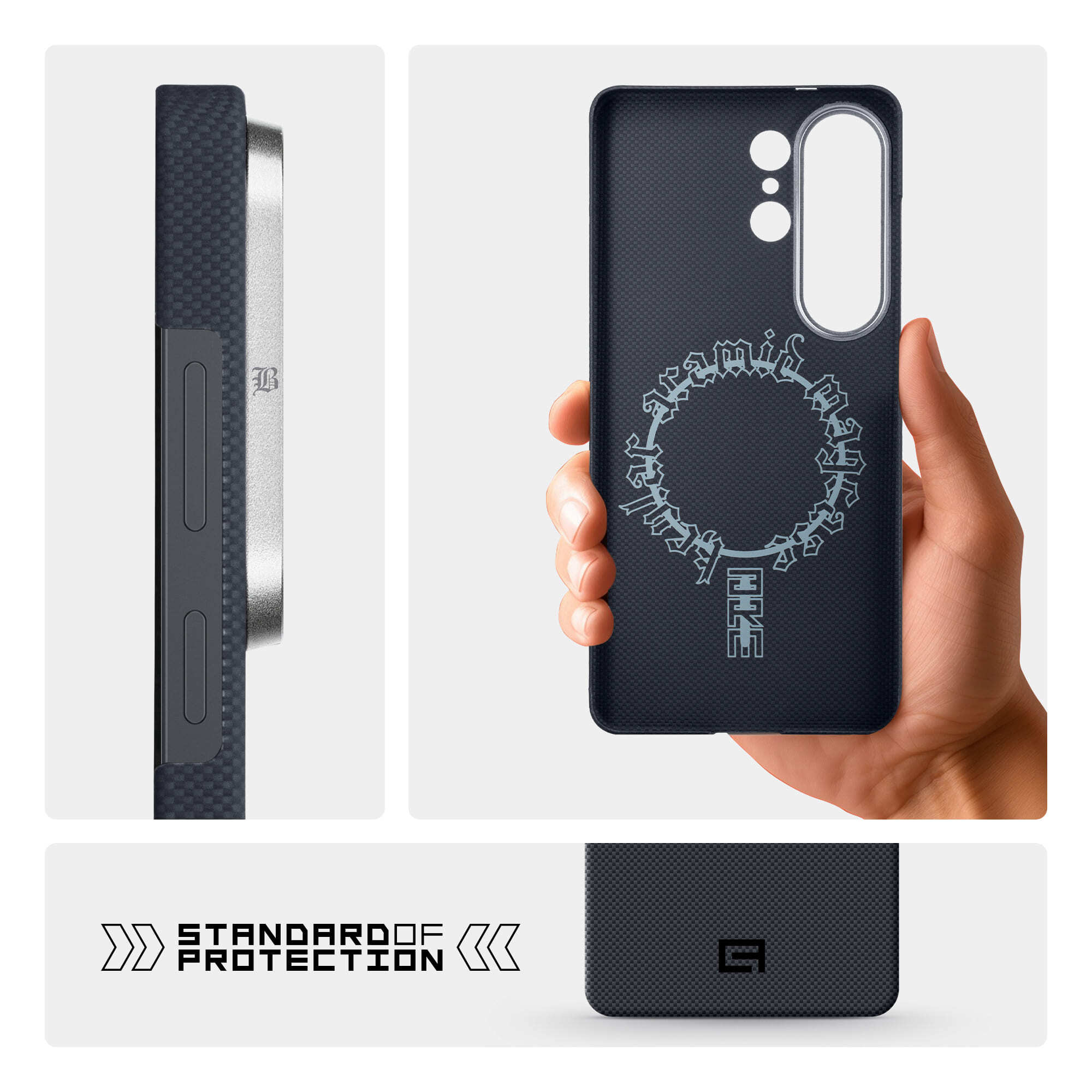 Чехол ArmorStandart BlackIcon Aramid Plain MagCase для Samsung S26 Ultra Black (ARM90166) фото7