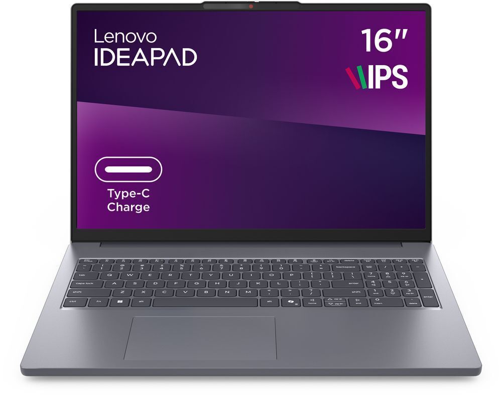 Ноутбук LENOVO IdeaPad Slim 3 16IPH11 Luna Grey (83US005ERA) фото2