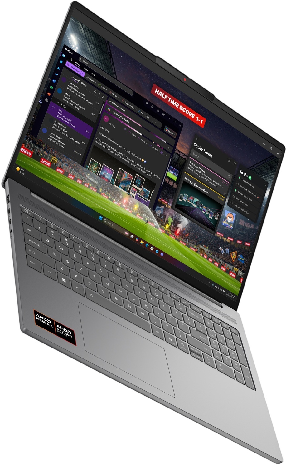 Ноутбук LENOVO IdeaPad Slim 5 16AHP11 Luna Grey (83S4002ARA) фото