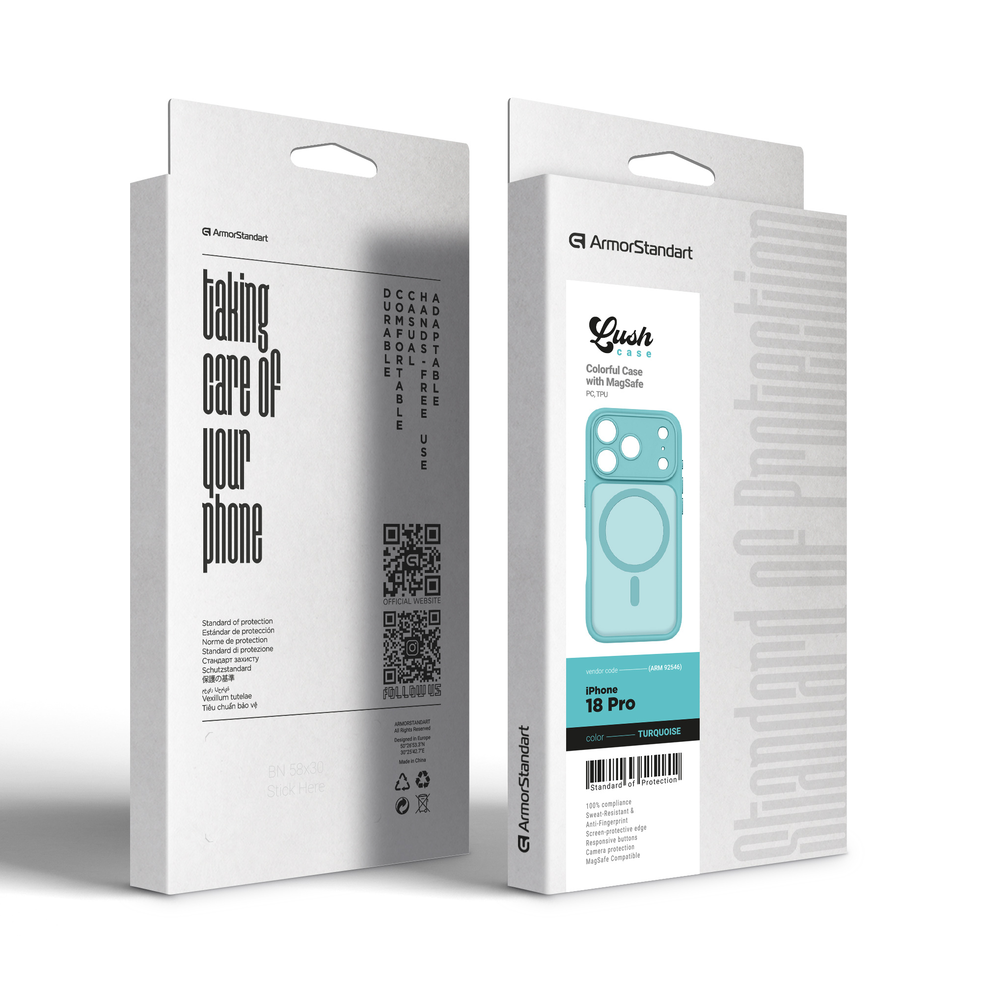 Чехол ArmorStandart Lush MagCase для Apple iPhone 18 Pro Turquoise (ARM92546) фото6