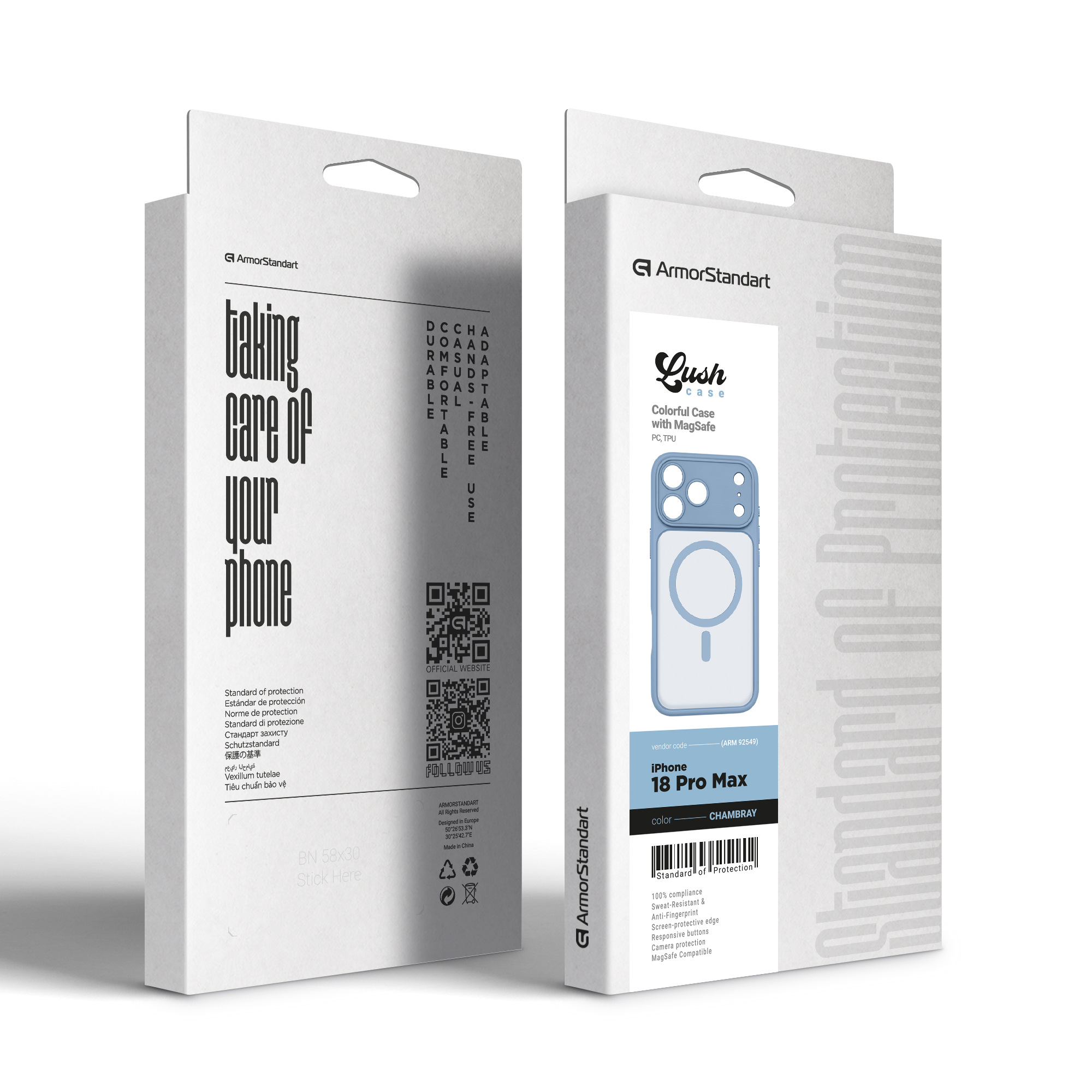Чехол ArmorStandart Lush MagCase для Apple iPhone 18 Pro Max Chambray (ARM92549) фото6