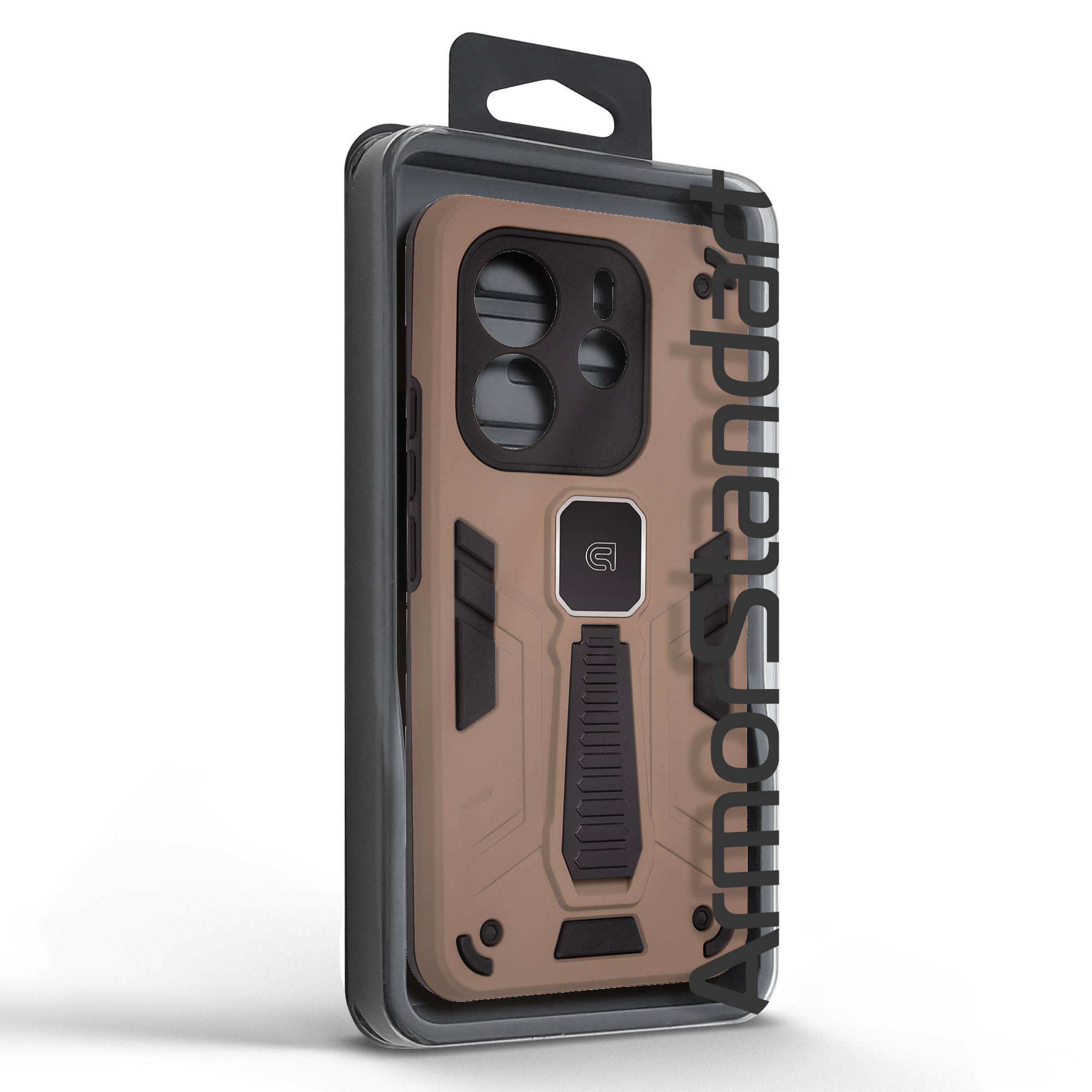 Чехол ArmorStandart Proover для Xiaomi Redmi Note 14 4G Brown (ARM85783) фото3