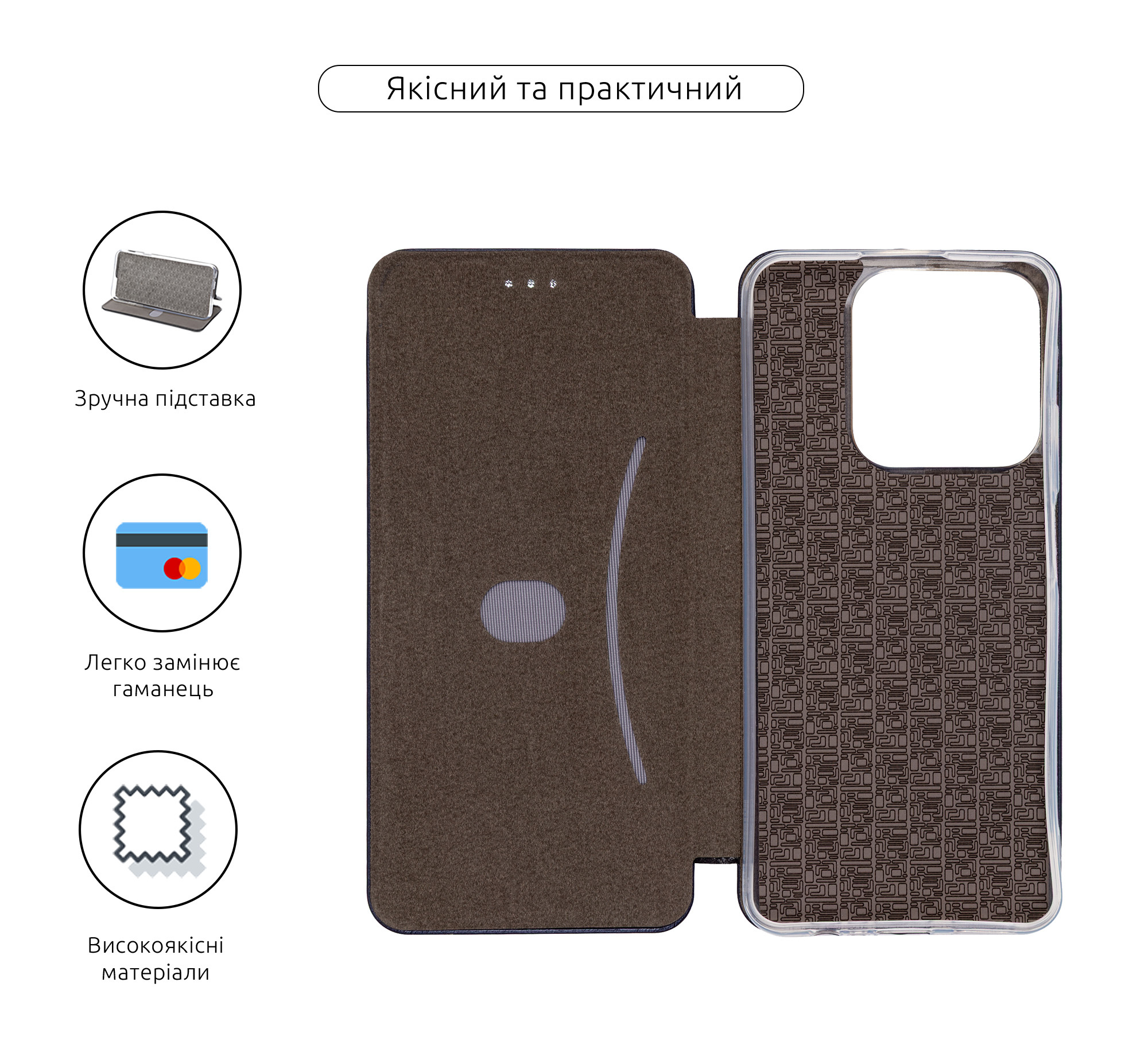 Чехол-книжка ArmorStandart G-Case для Realme Note 70 4G Dark Blue (ARM88784) фото