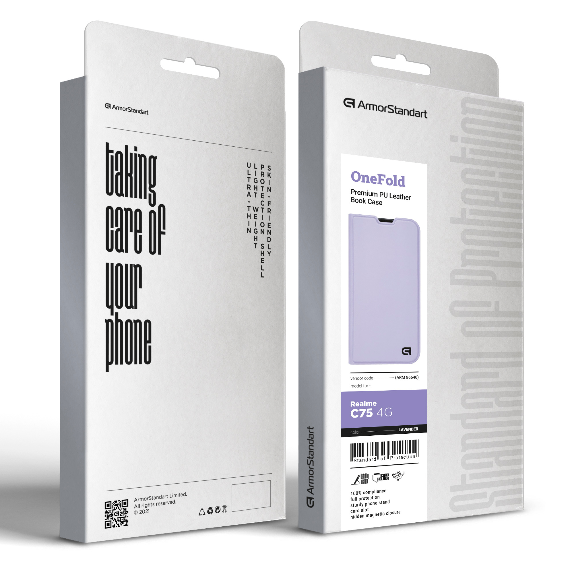 Чехол-книжка ArmorStandart OneFold Case для Realme C75 4G Lavender (ARM86640) фото