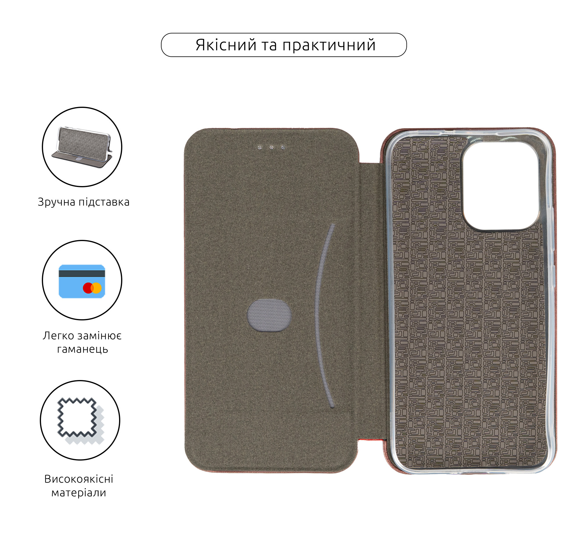 Чехол-книжка ArmorStandart G-Case для OPPO A6 Pro 4G Marsala (ARM89468) фото