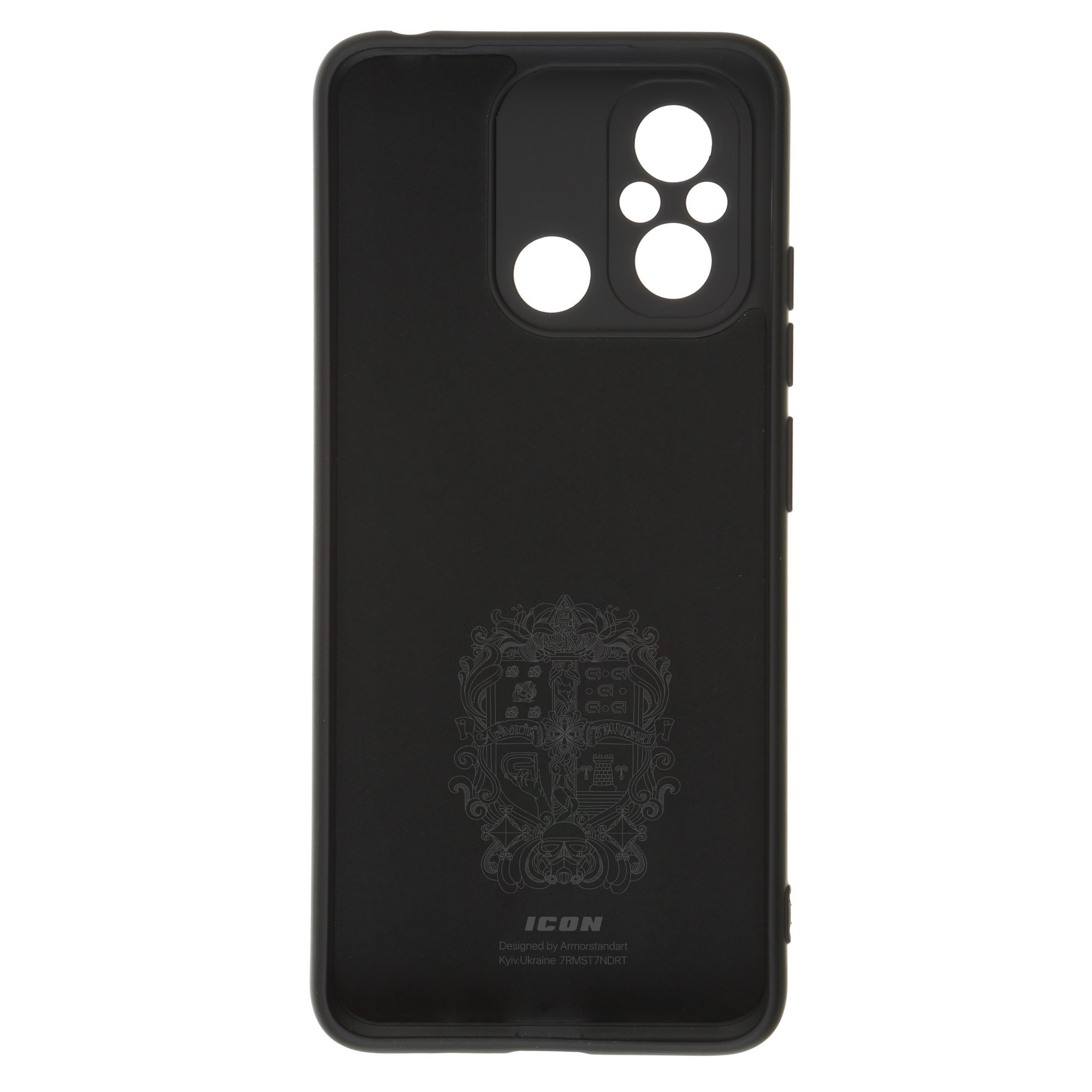 Чехол ArmorStandart ICON для Xiaomi Redmi 12С / 11A Camera cover Black (ARM65965) фото