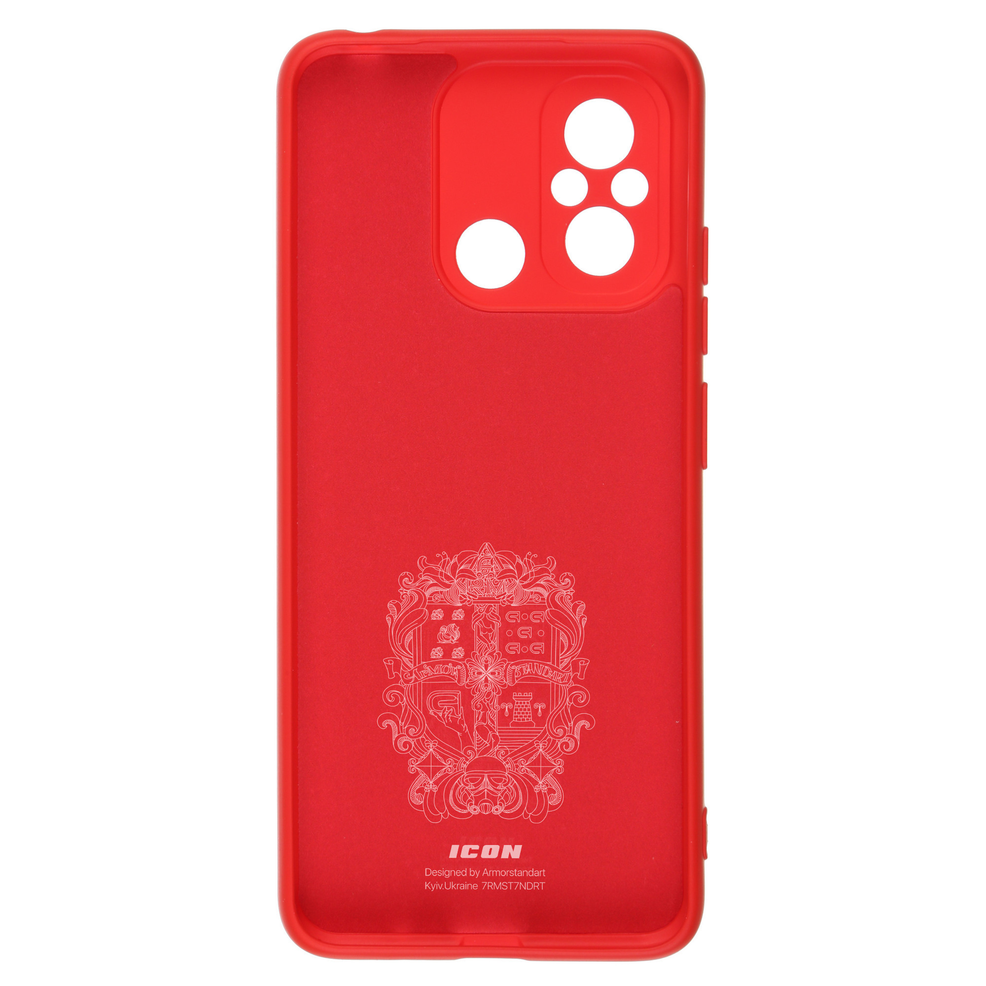 Чехол ArmorStandart ICON для Xiaomi Redmi 12С / 11A Camera cover Red (ARM65966) фото2