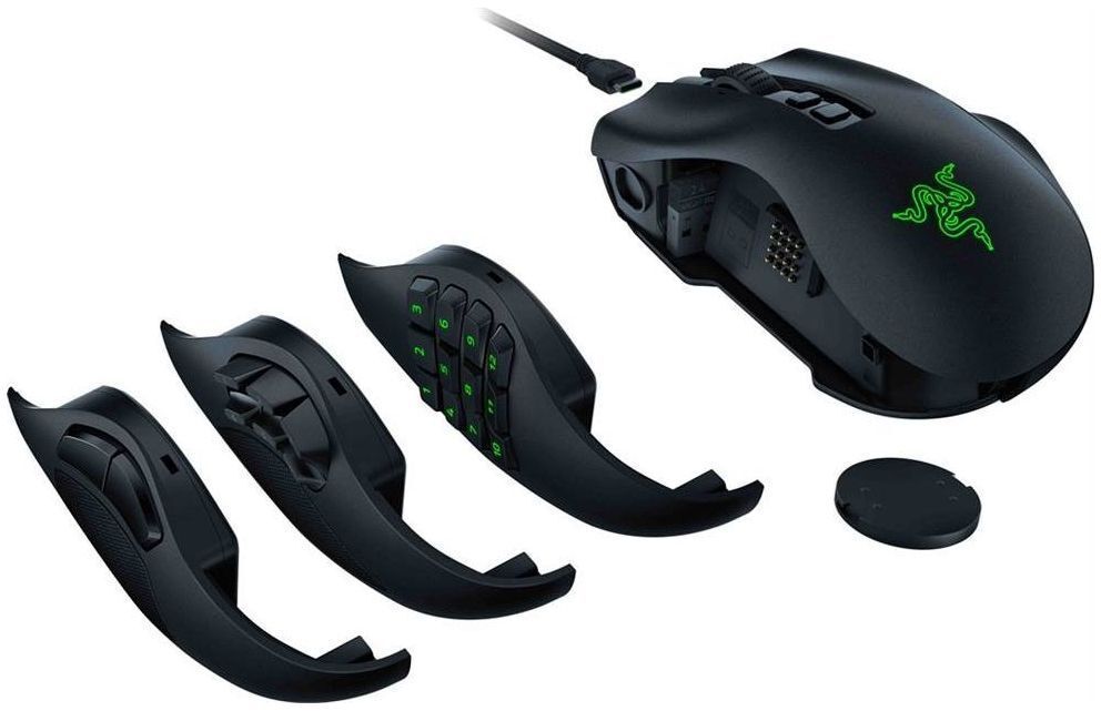 Игровая мышь Razer Naga V2 Hyperspeed Bluetooth/Wireless Black (RZ01-04400100-R3G1) фото7