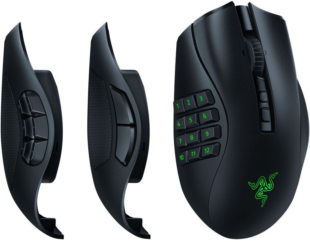 Игровая мышь Razer Naga V2 Hyperspeed Bluetooth/Wireless Black (RZ01-04400100-R3G1) фото8