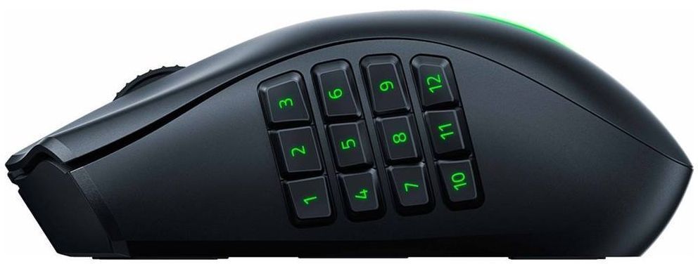 Игровая мышь Razer Naga V2 Hyperspeed Bluetooth/Wireless Black (RZ01-04400100-R3G1) фото3