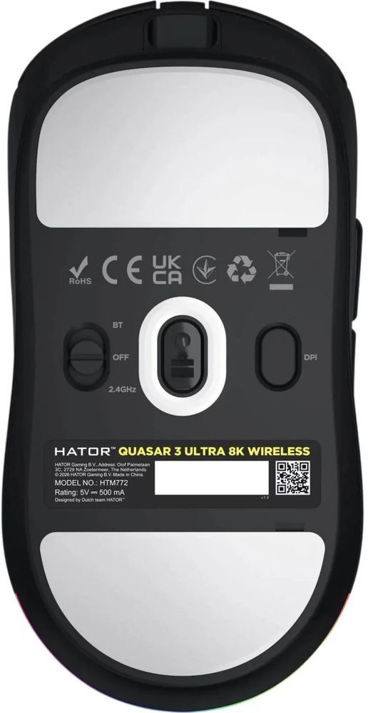Ігрова миша Hator Quasar 3 Ultra 8K Wireless Black Edition (HTM772) фото7