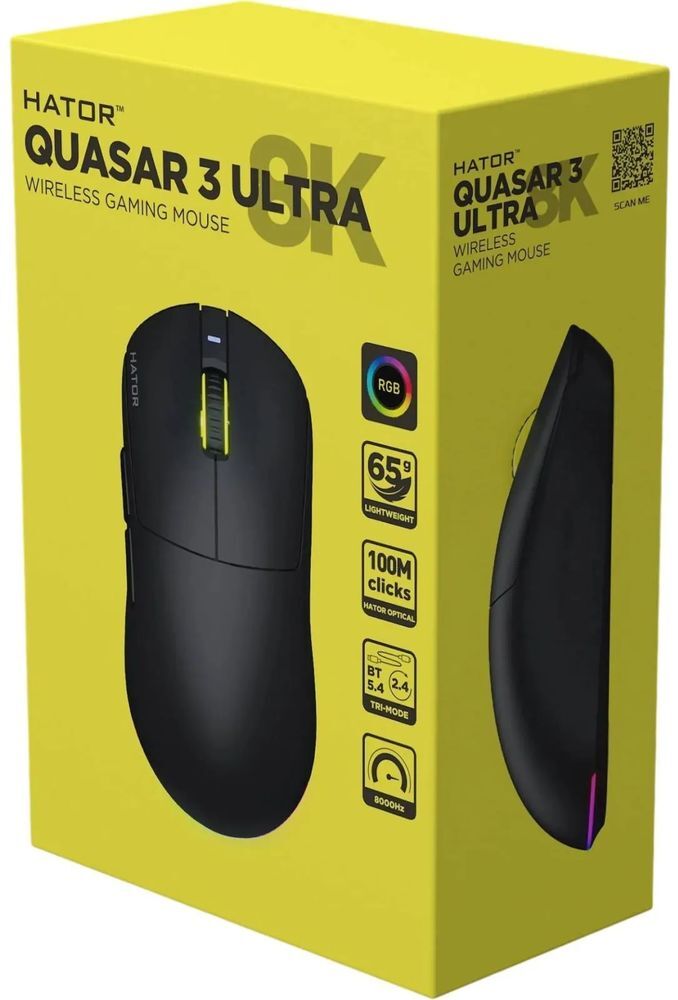Ігрова миша Hator Quasar 3 Ultra 8K Wireless Black Edition (HTM772) фото8