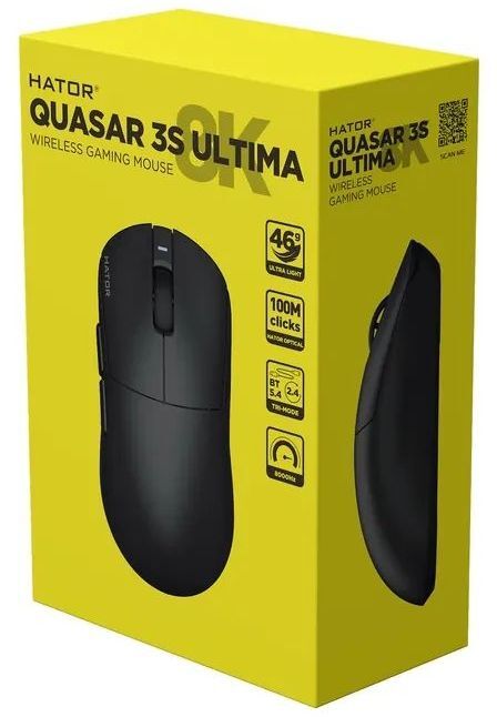 Игровая мышь Hator Quasar 3S Ultima 8K Wireless Black (HTM660) фото7